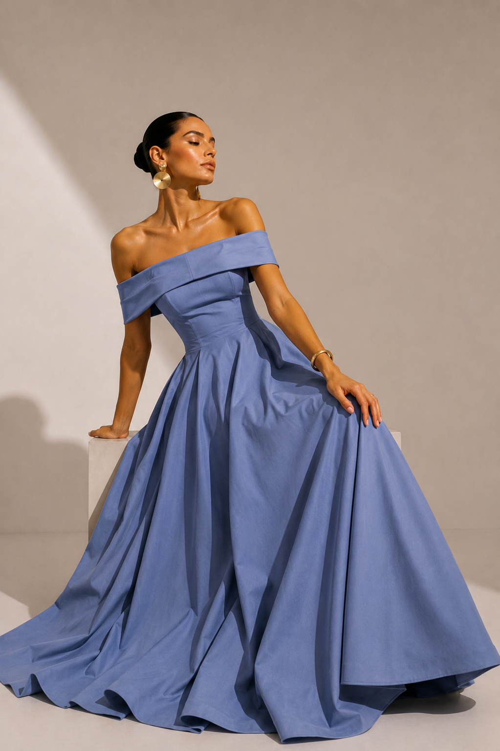 Vestido Topacio Celeste
