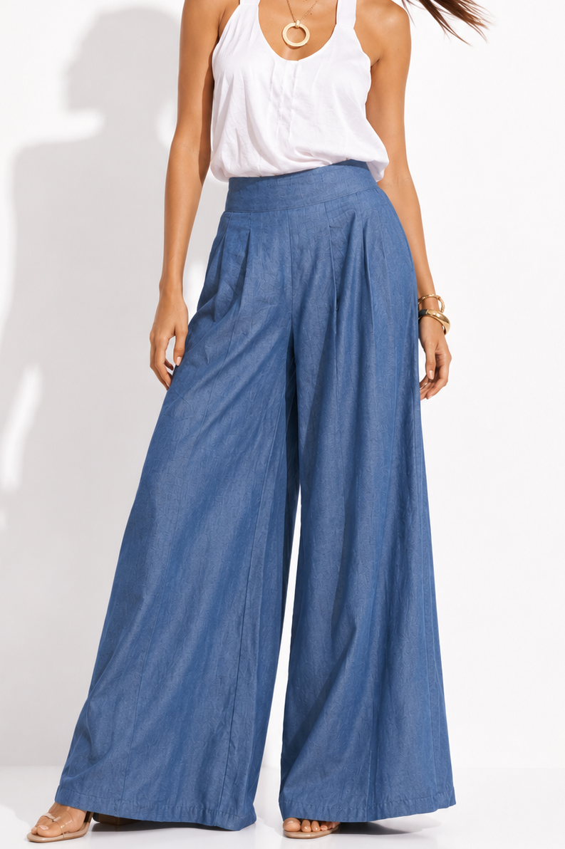 Pantalón Naty Chambray