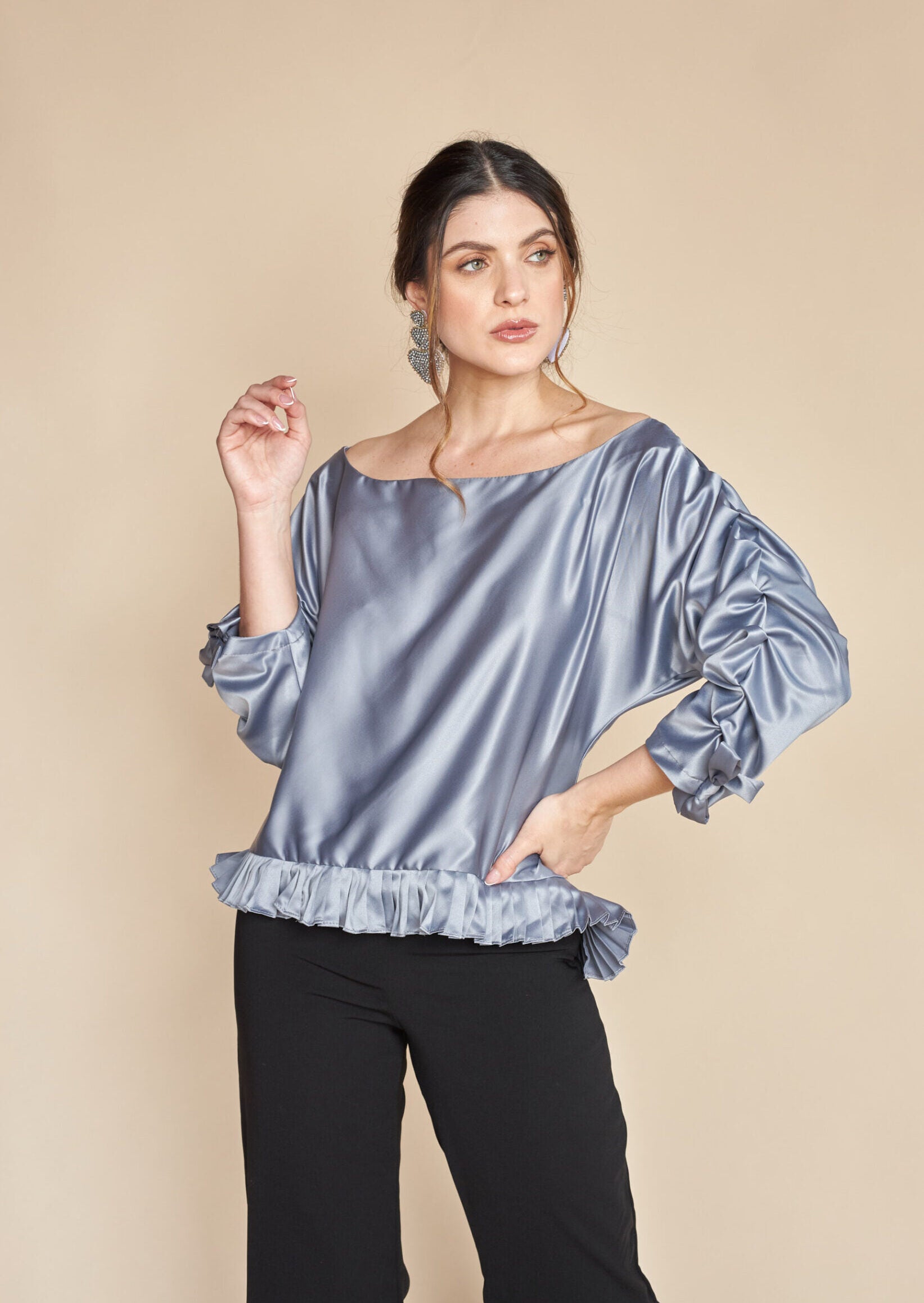 Blusa Kan Gris