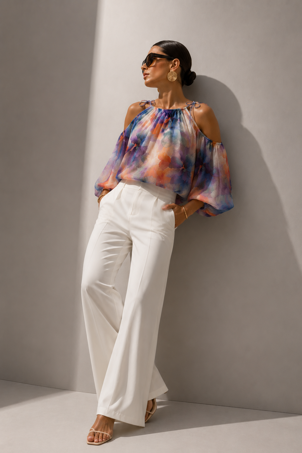 Blusa Bingo tonos moras