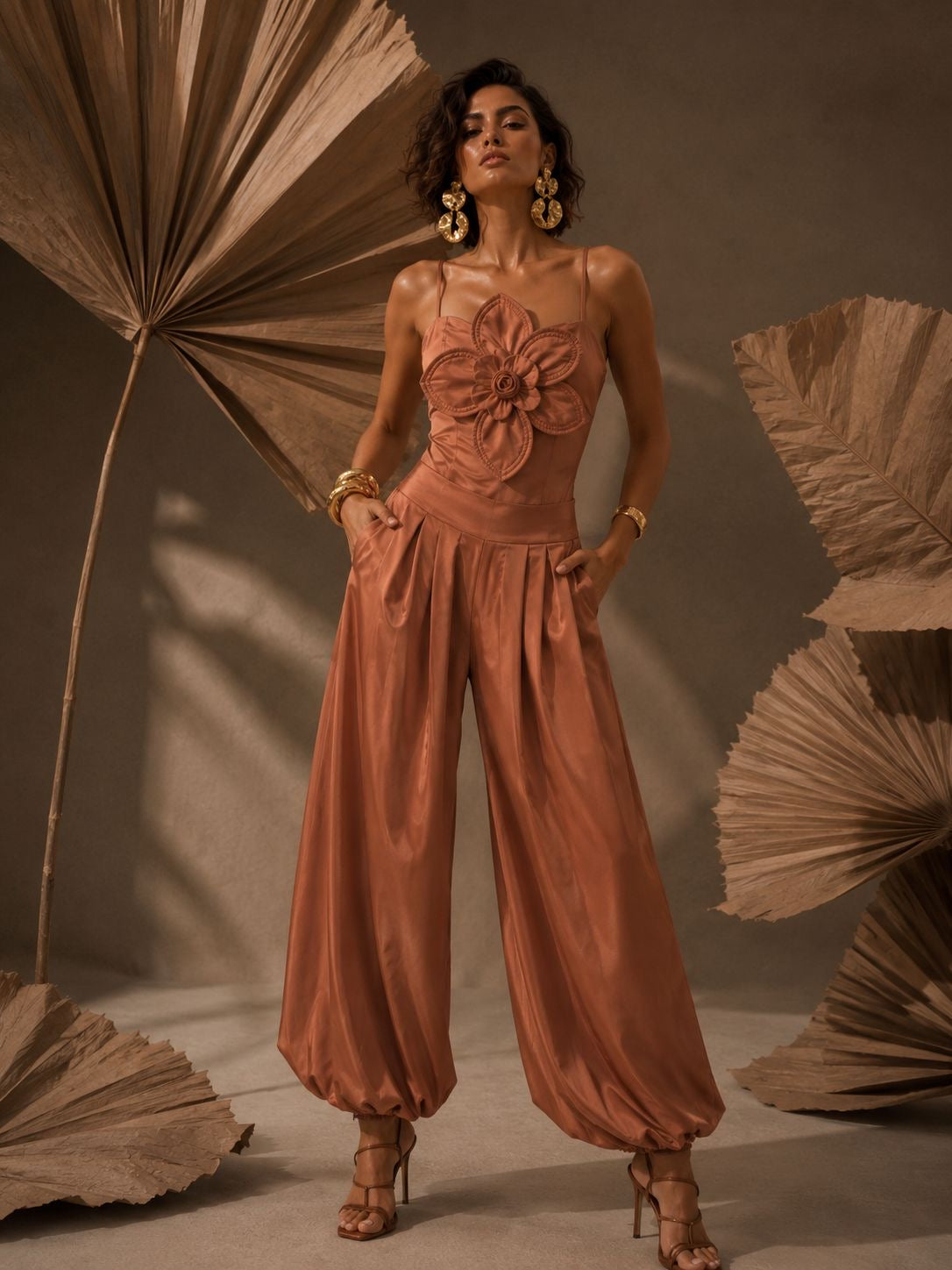 Blusa Nuguet caramelo