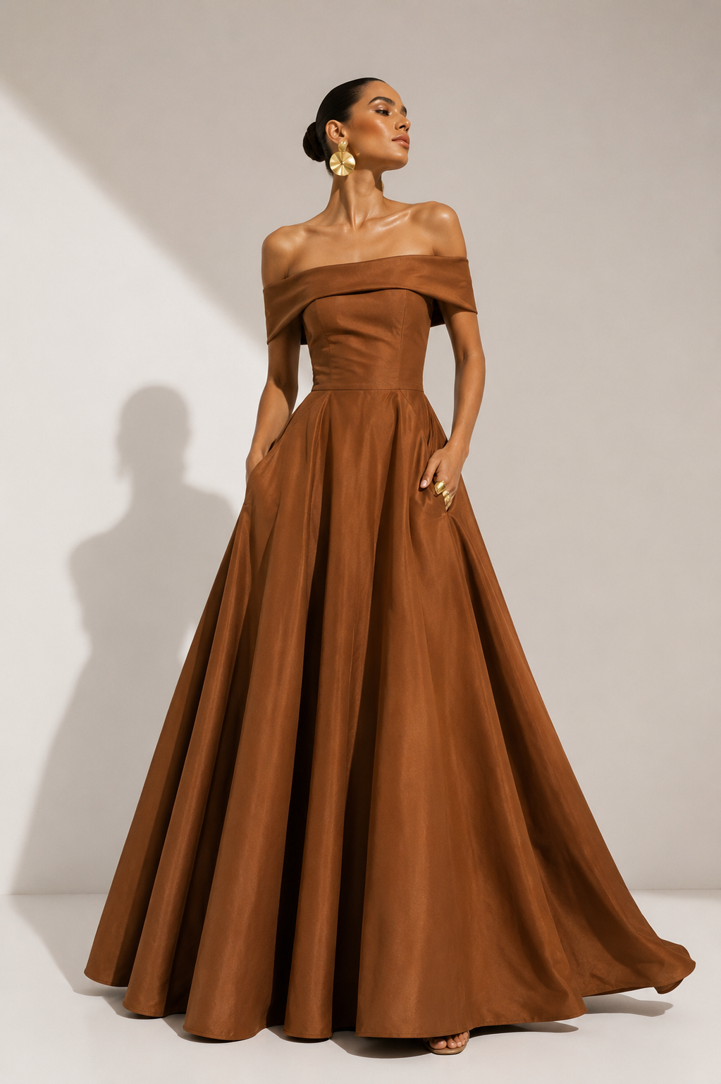 Vestido Topacio Tierra