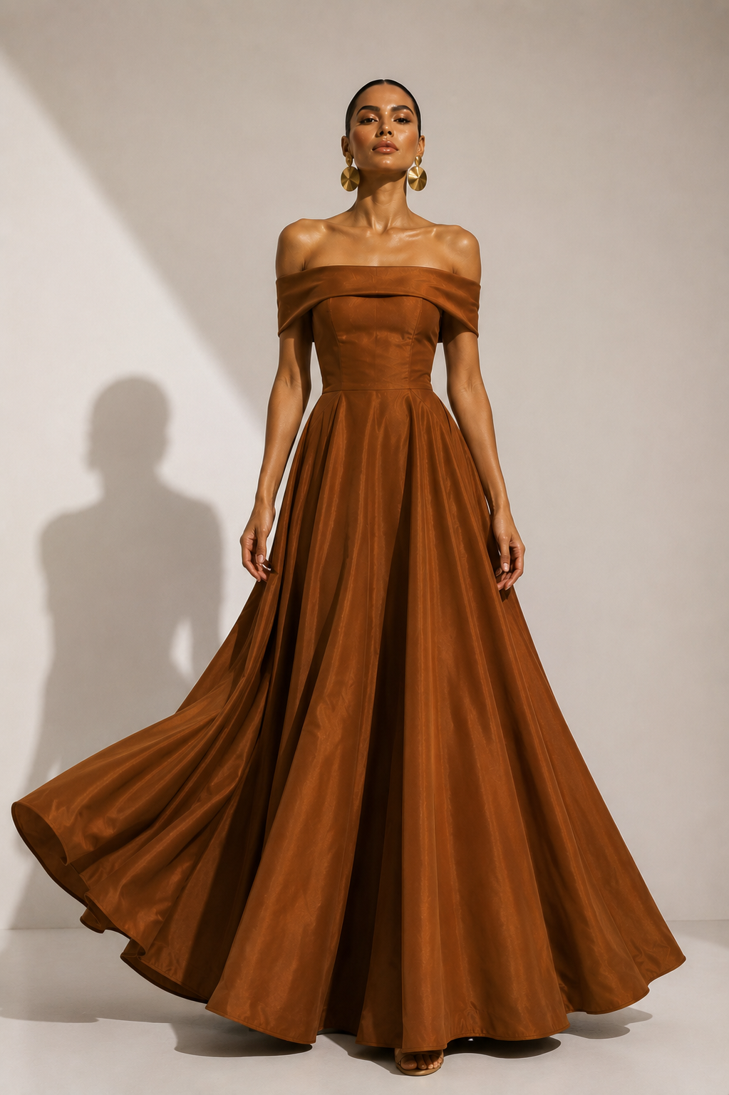 Vestido Topacio Tierra