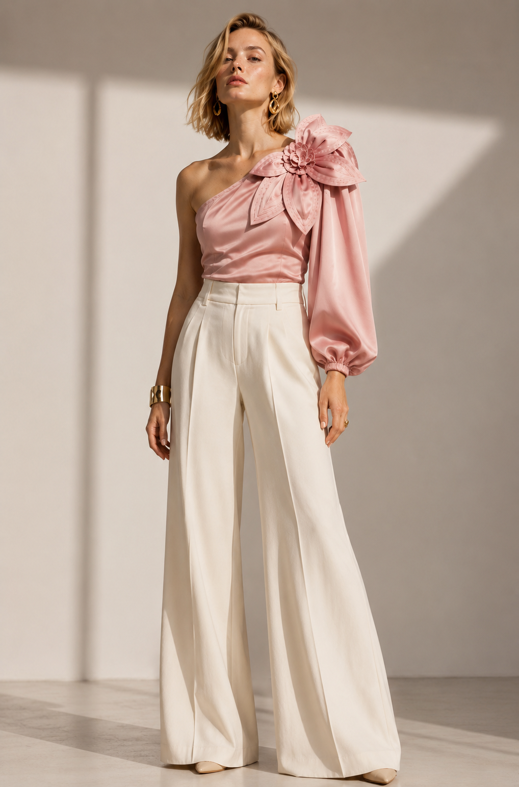 Blusa Flouren palo de rosa