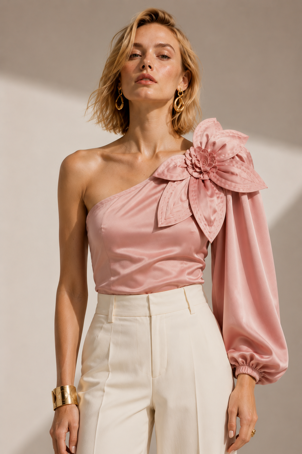Blusa Flouren palo de rosa