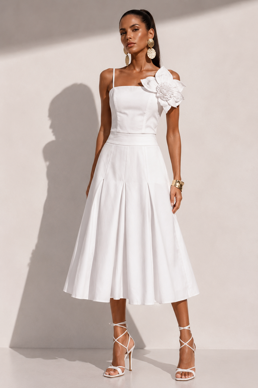 Falda Palmacera Blanco