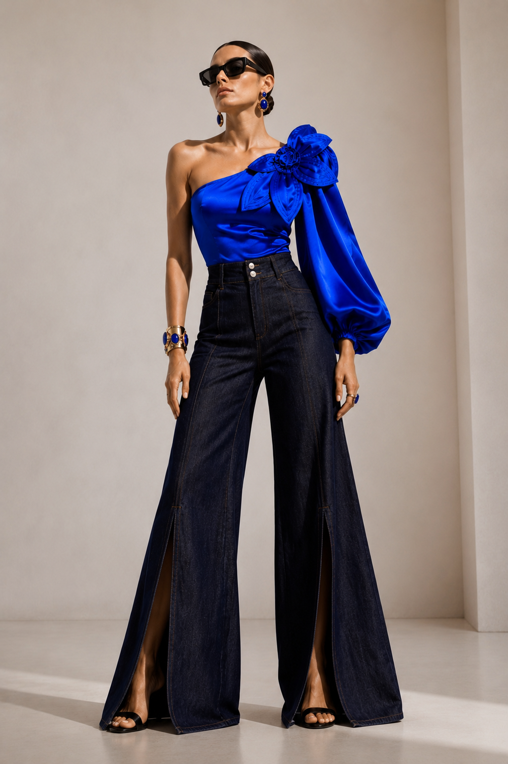 Blusa Flouren azul