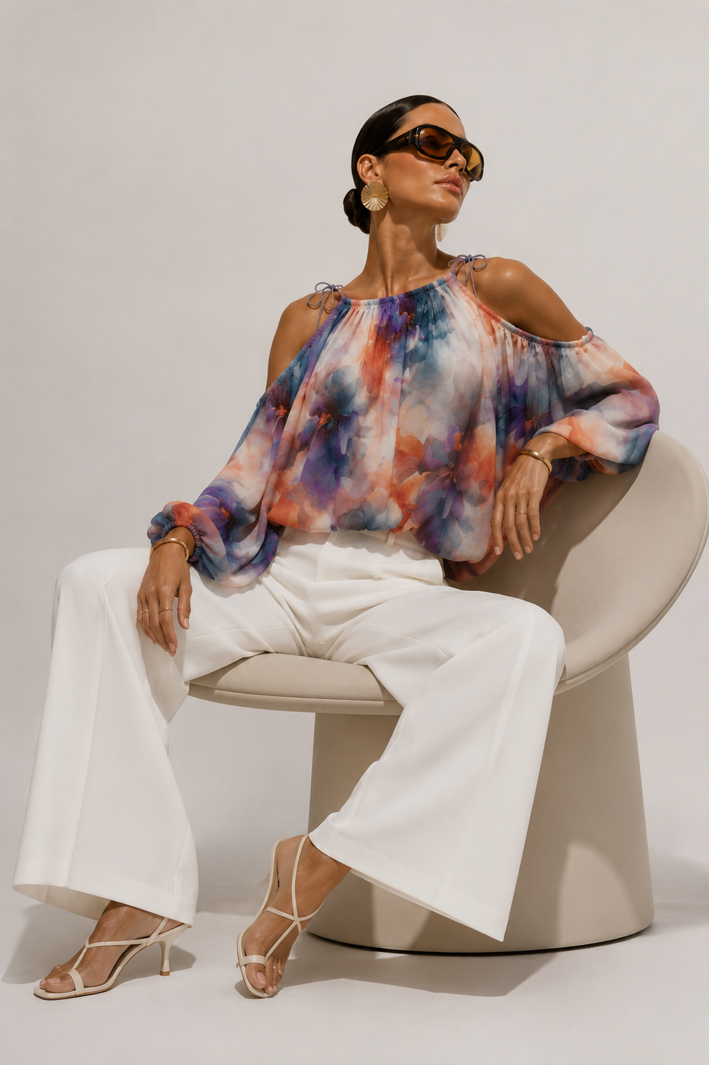 Blusa Bingo tonos moras