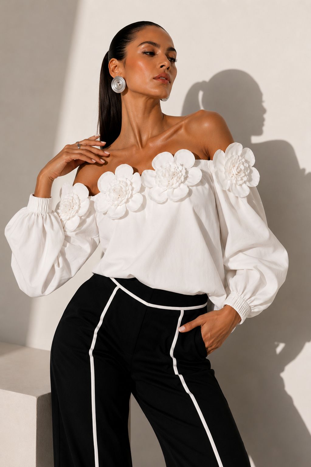 Blusa Magnoleah blanca