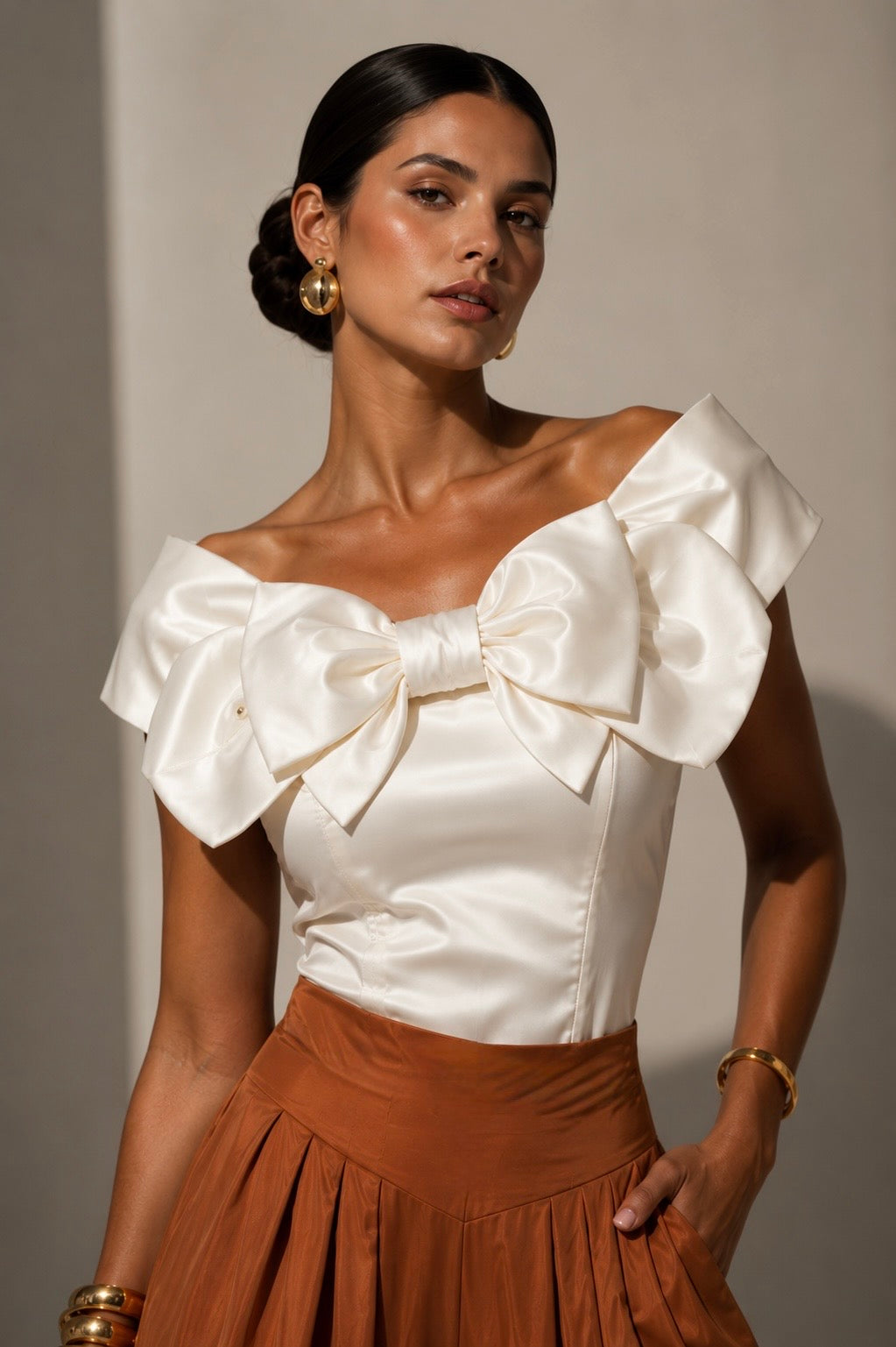 Blusa Marianela blanco off white