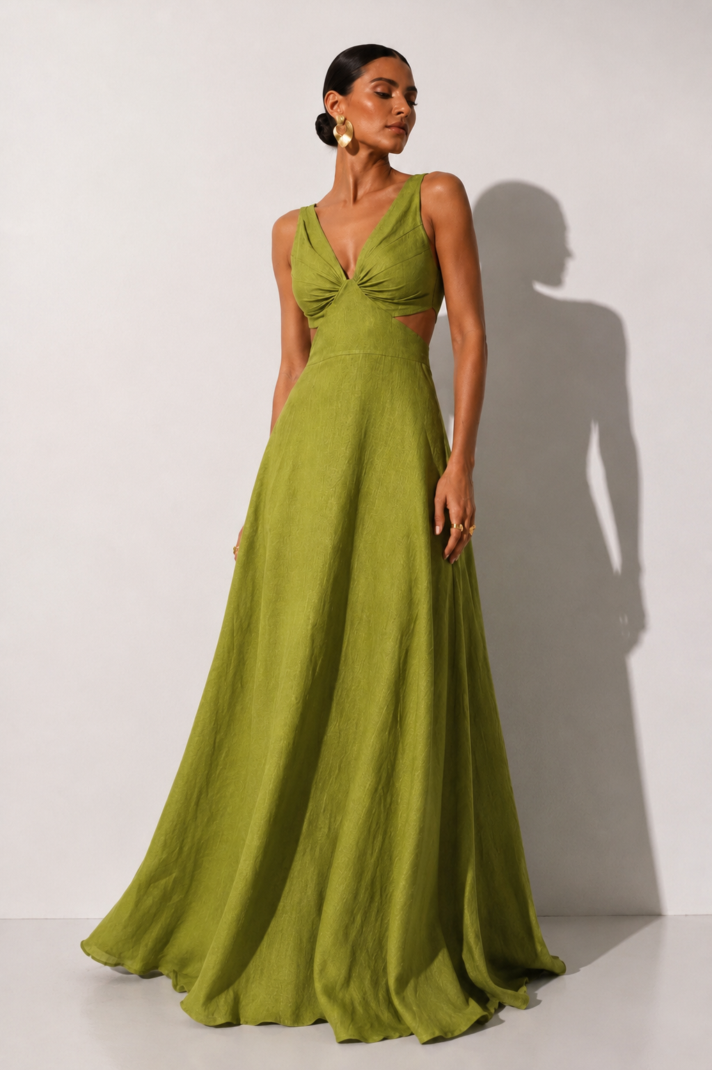 Vestido Quindio verde pistacho