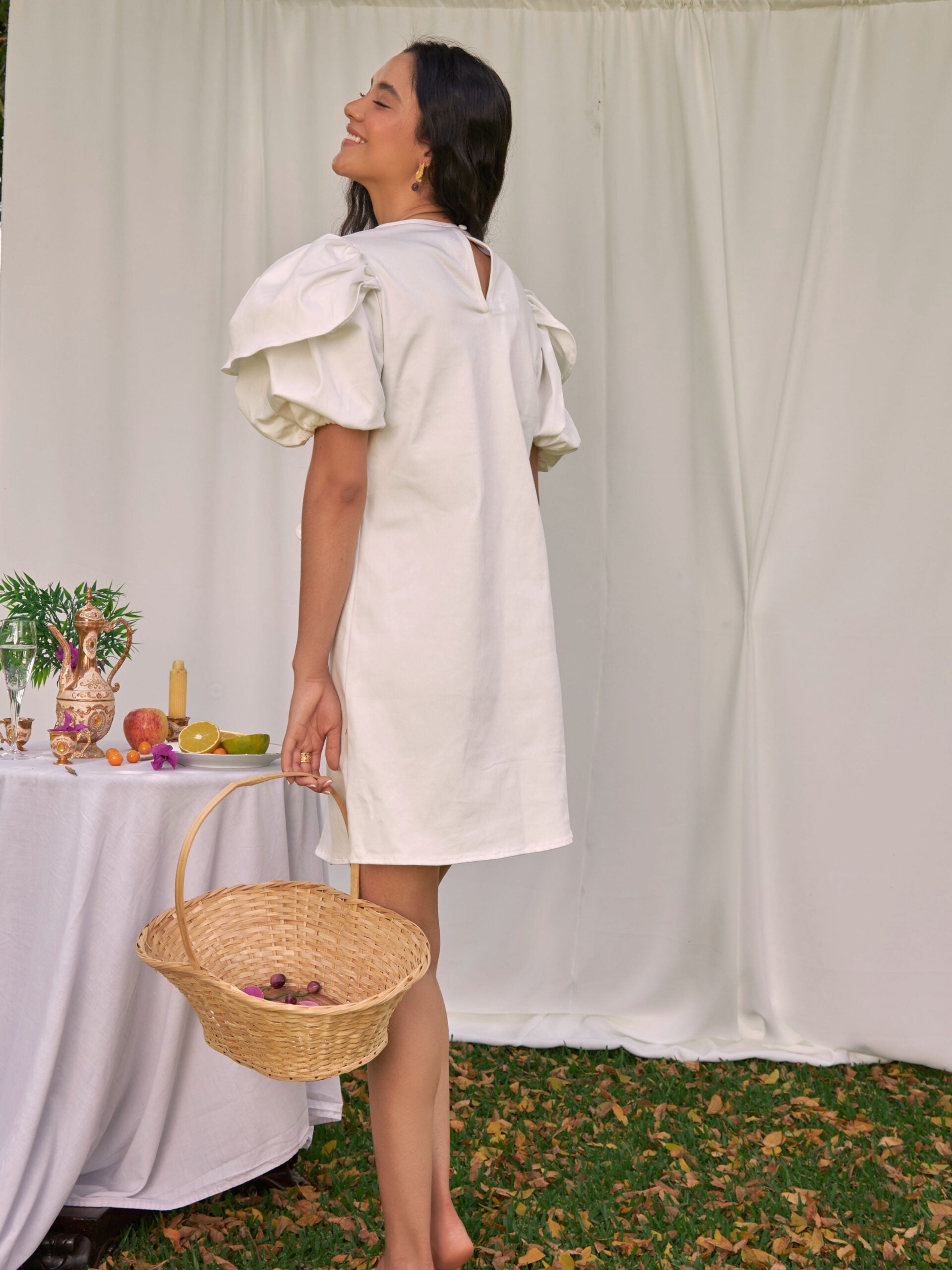 Vestido Alixe Marfil