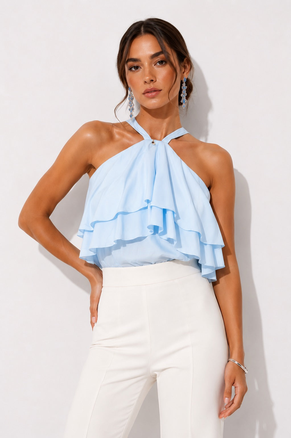 Blusa Berry Celeste