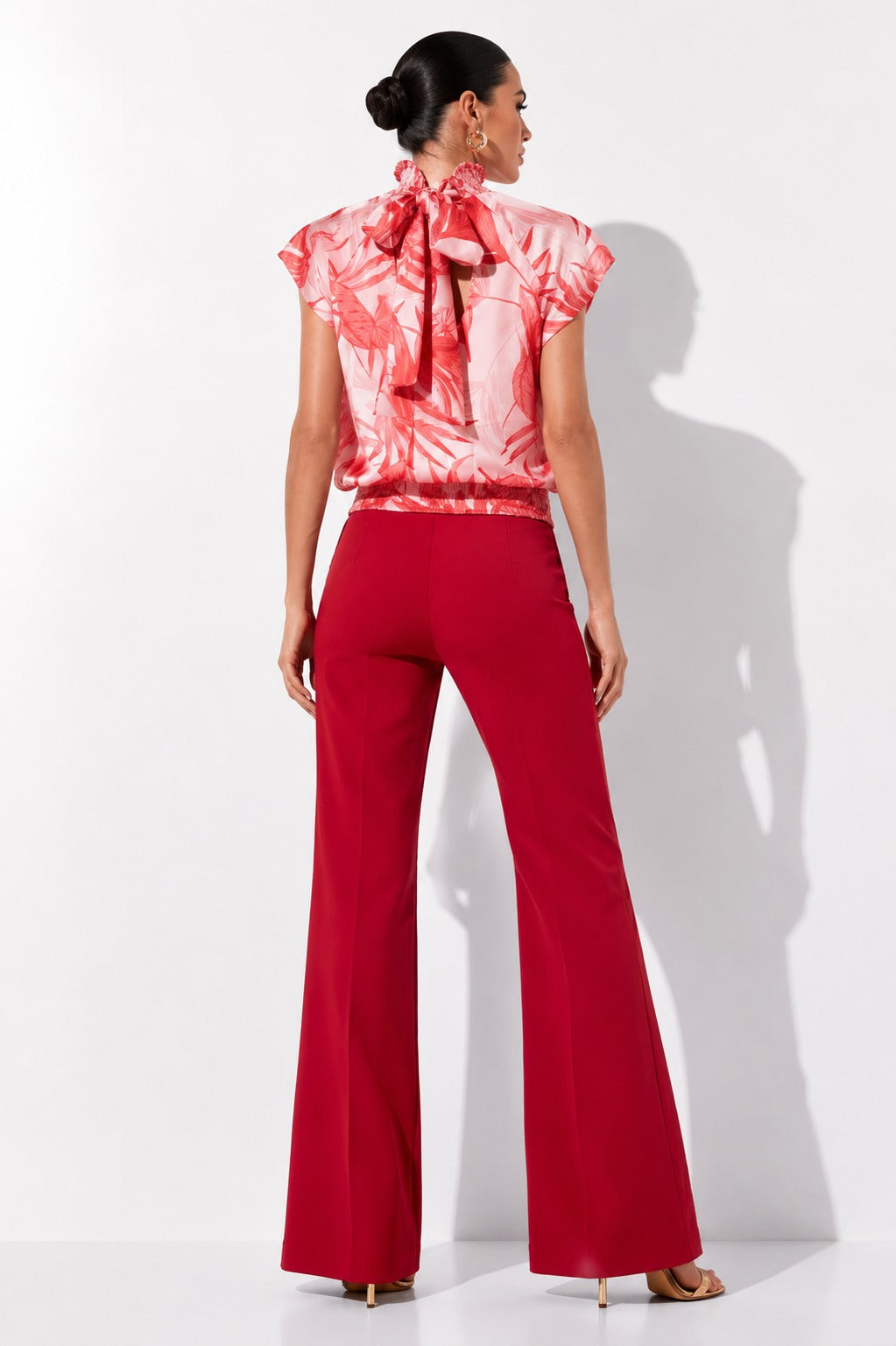 Blusa Brasia Flores Rojas