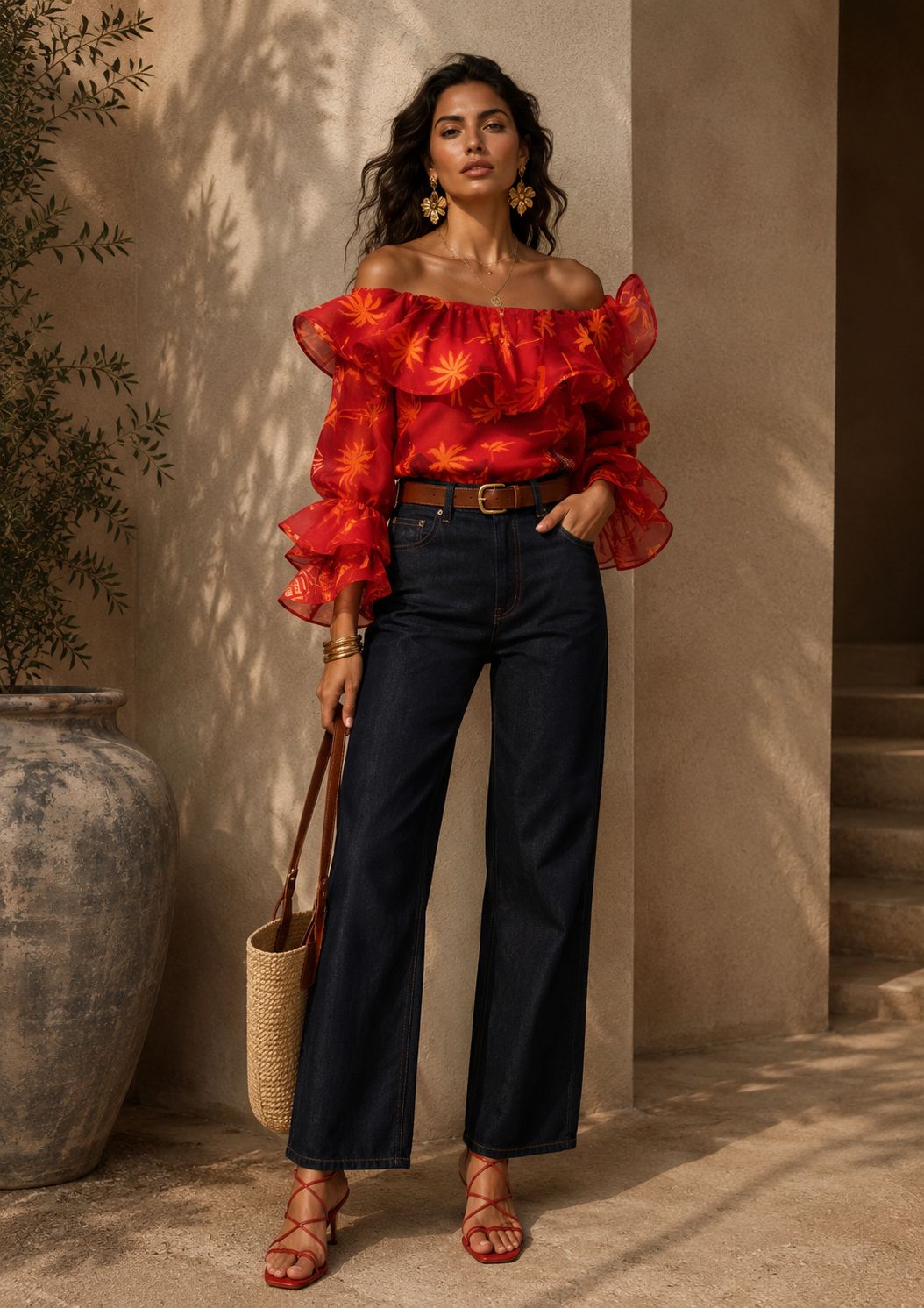 Blusa Salamina Palmeras Salento