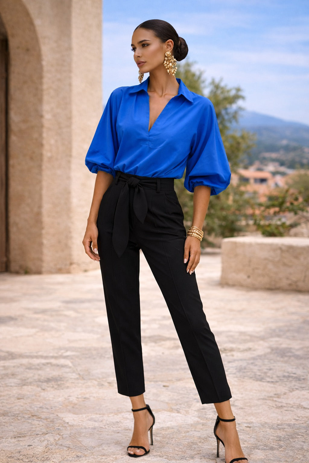 Blusa Popular Azul U