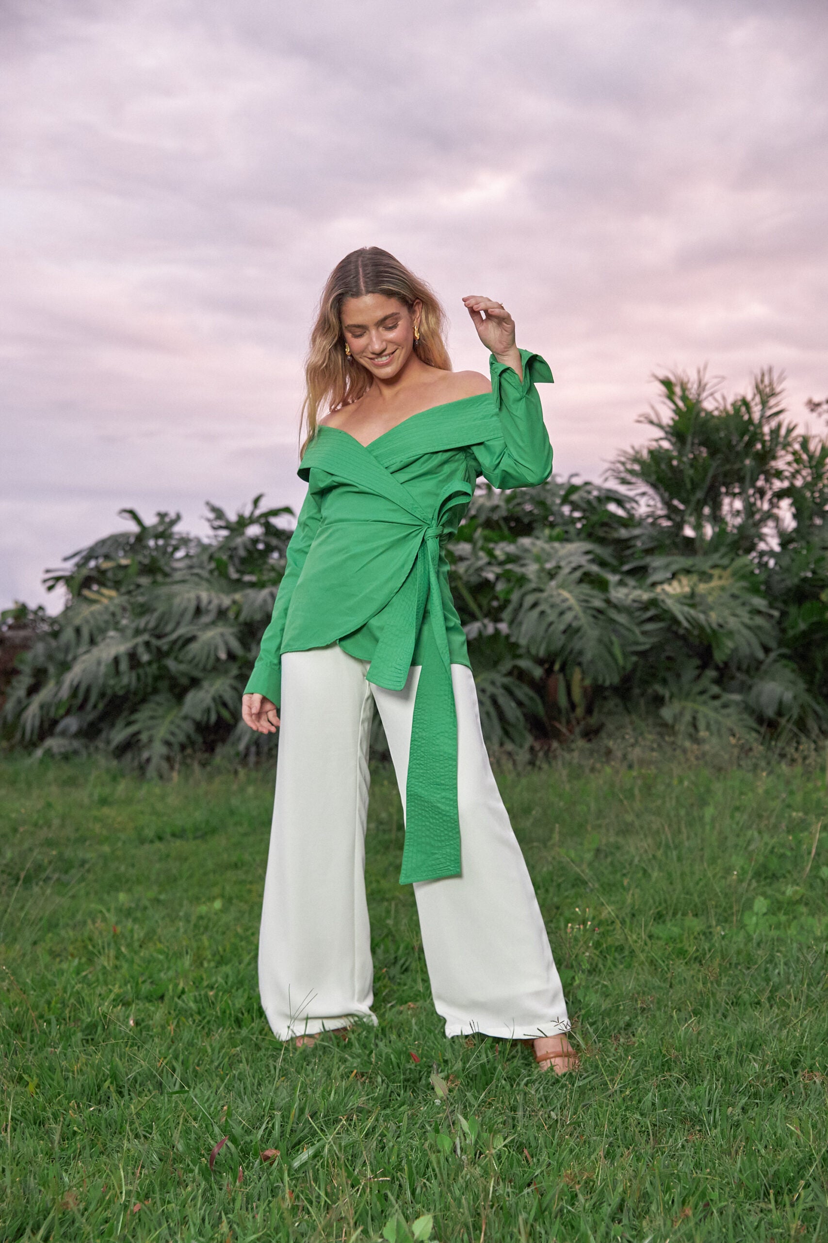 Blusa Corales Verde