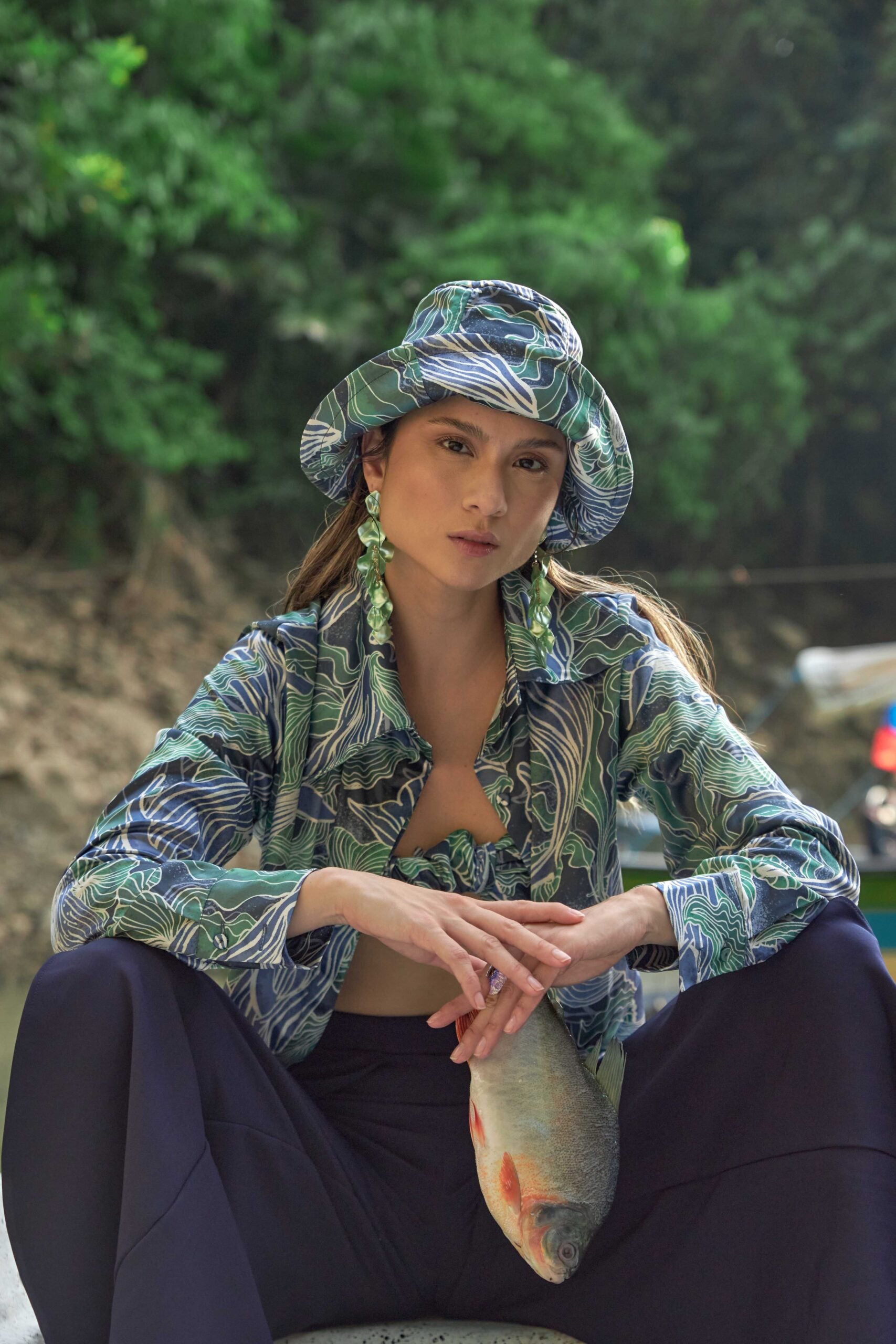 Blusa Klasik Estampado Ballenas