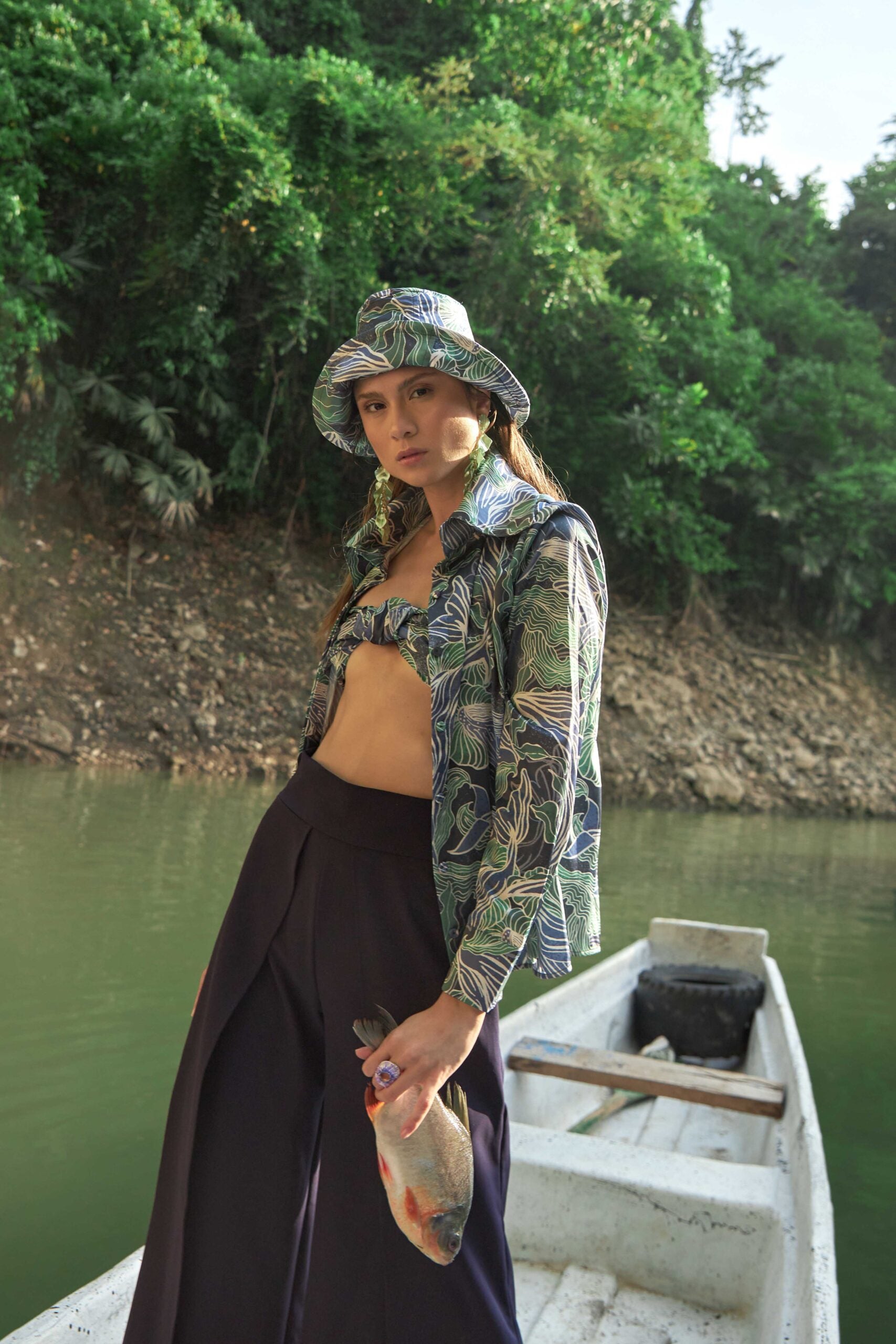 Blusa Klasik Estampado Ballenas