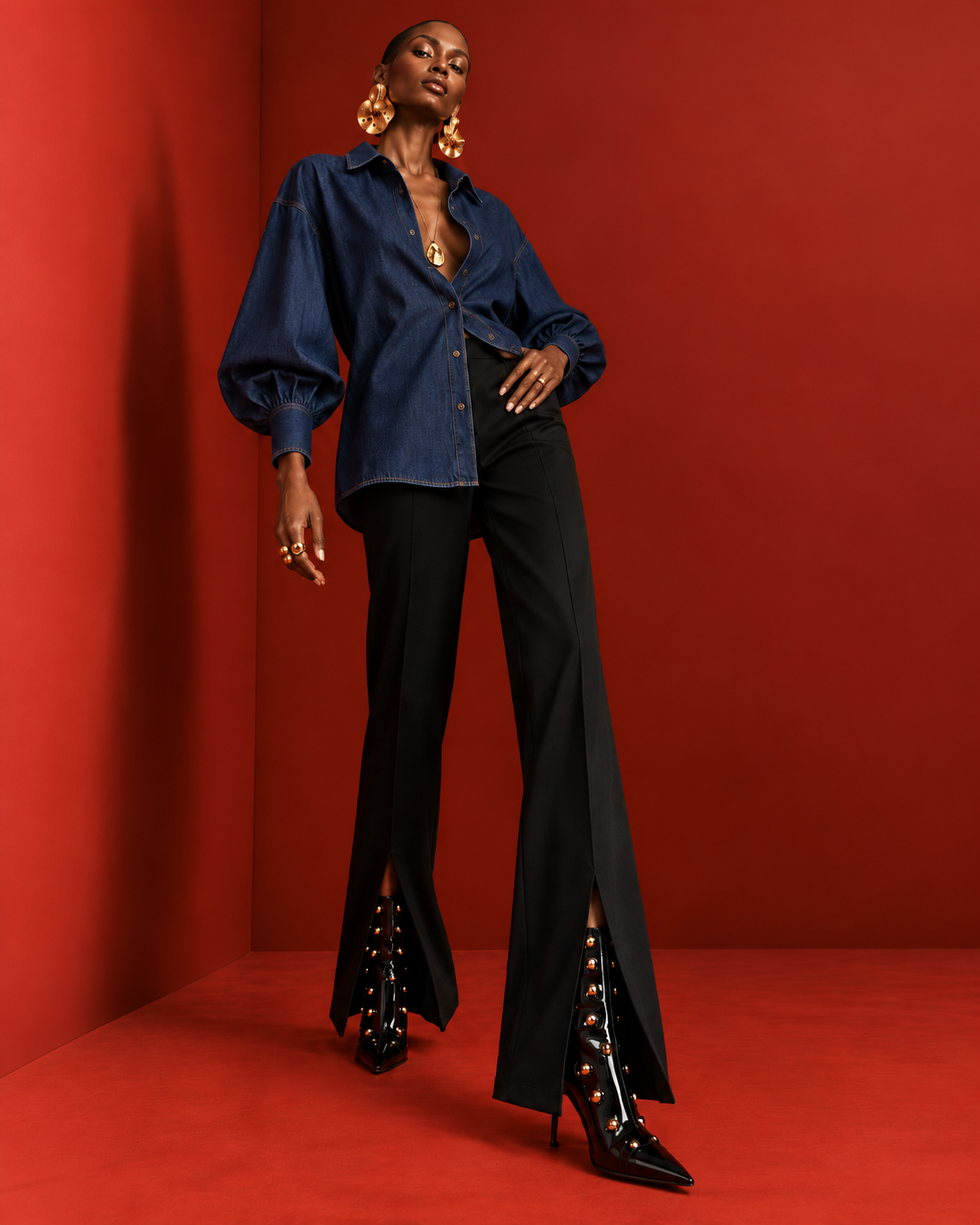 Blusa Shak denim