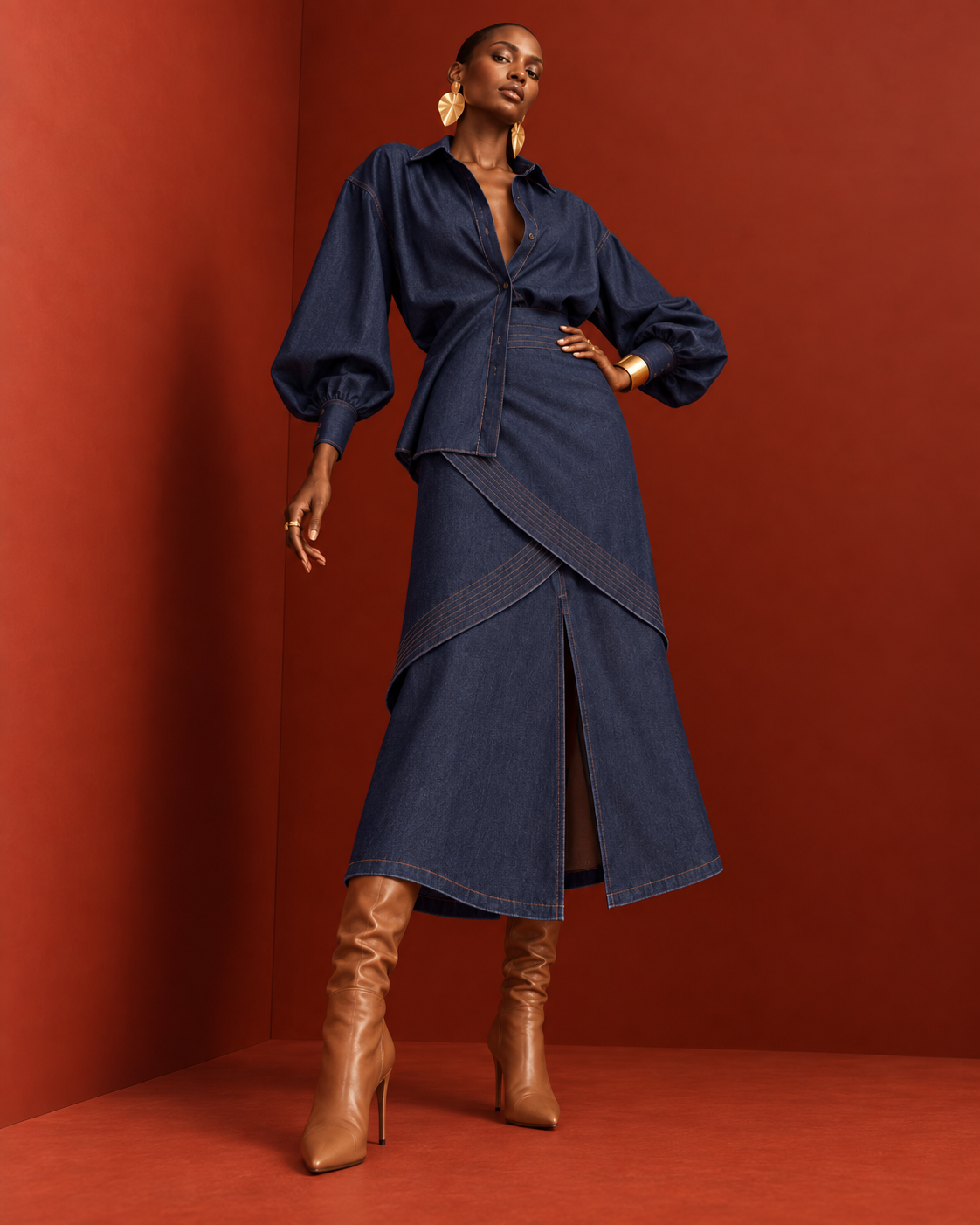 Blusa Shak denim