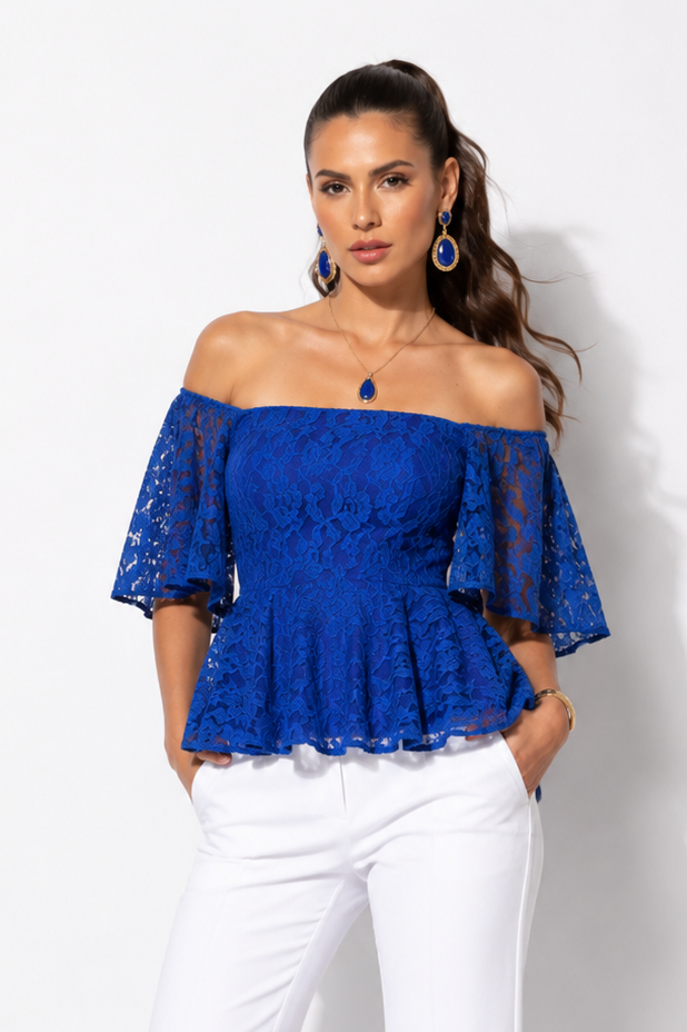 Blusa Thalia Azul Rey