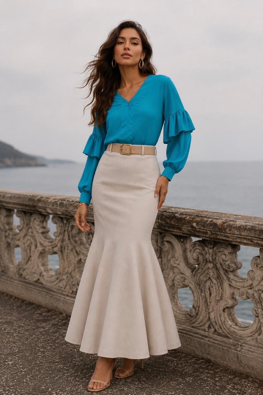 Blusa Axel Turquesa