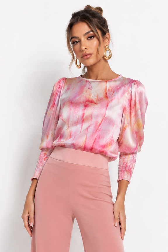 Blusa Arkansas Plumas Salmon