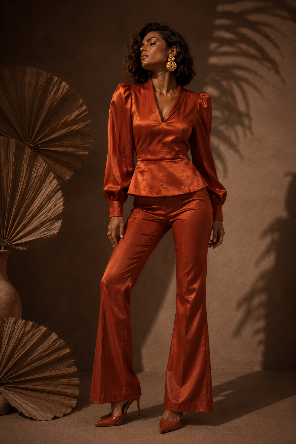 Blusa Lecricia terracota