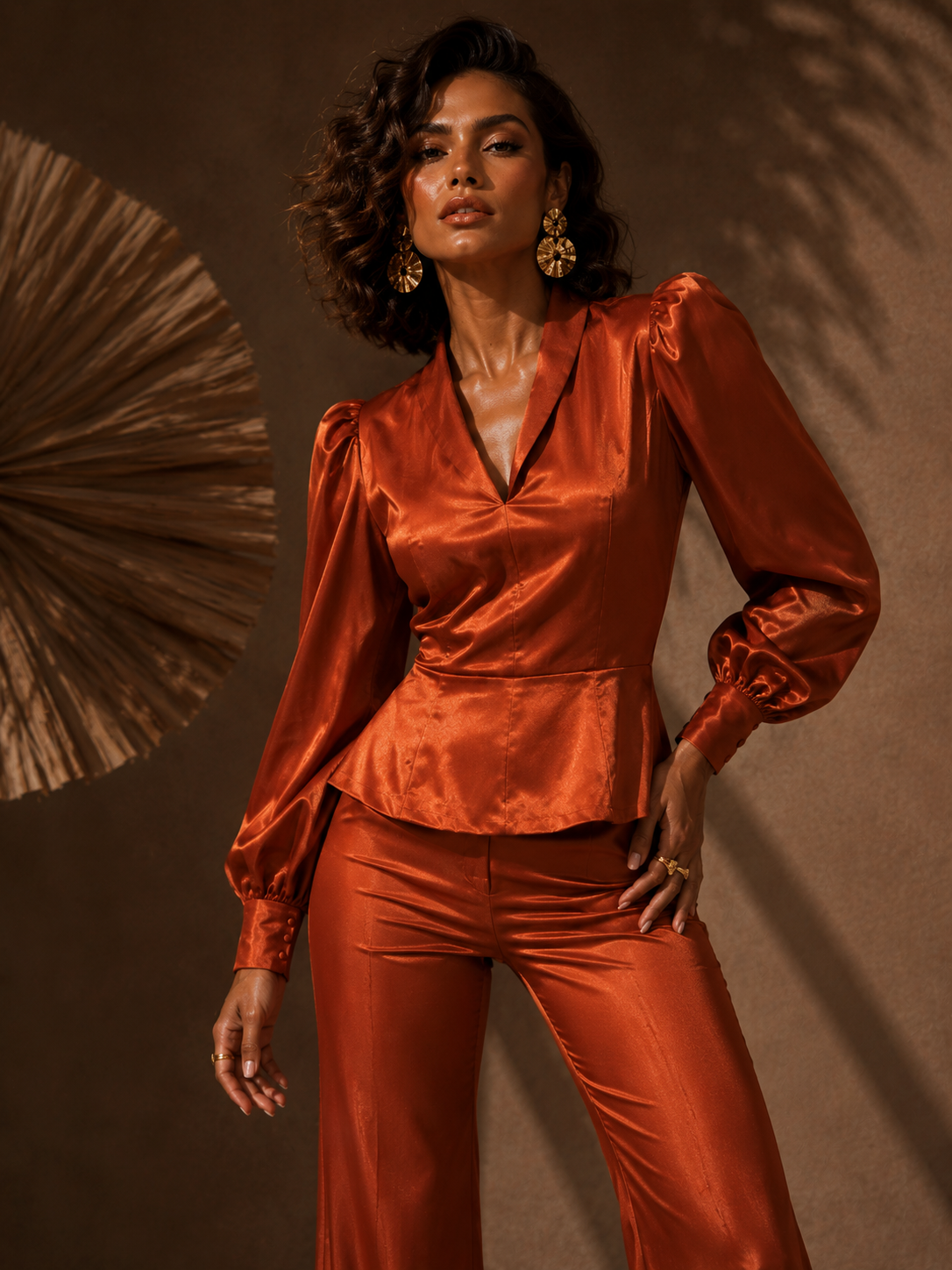 Blusa Lecricia terracota