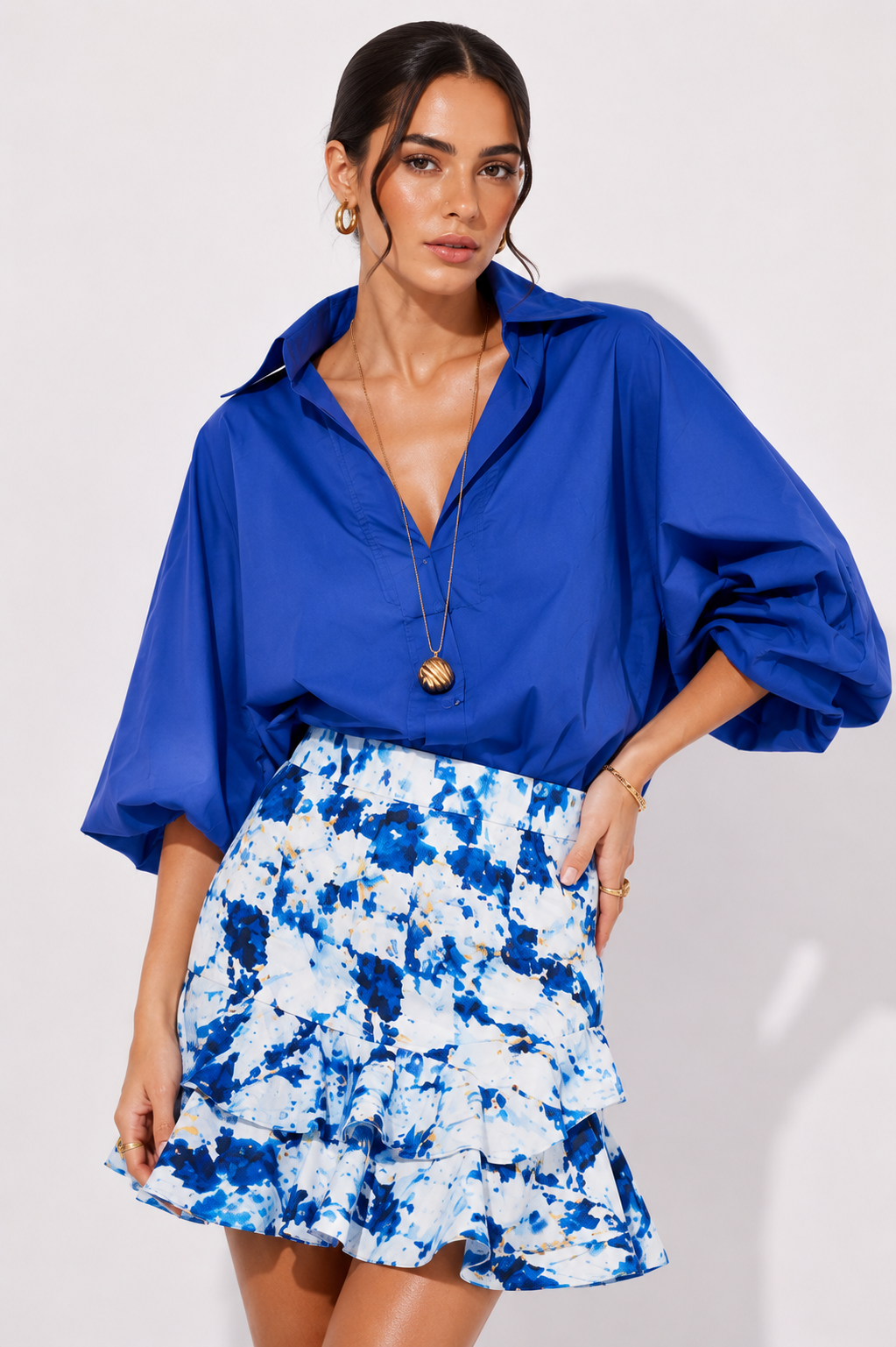 Blusa Popular Azul U