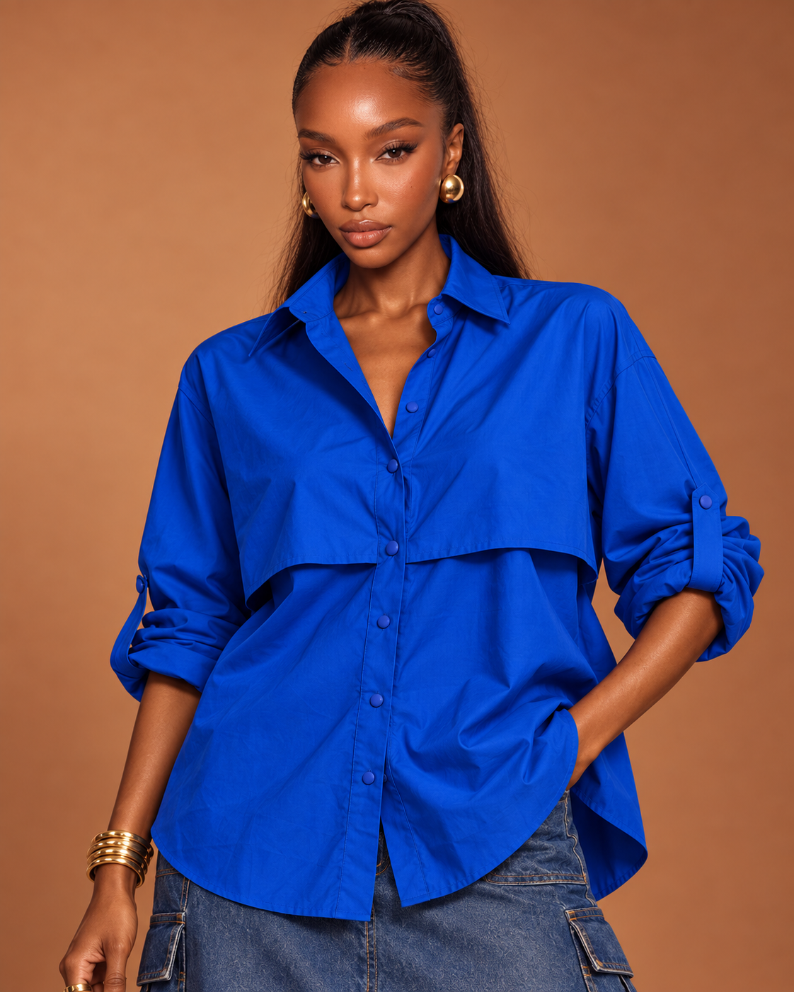 Blusa Favorita azul