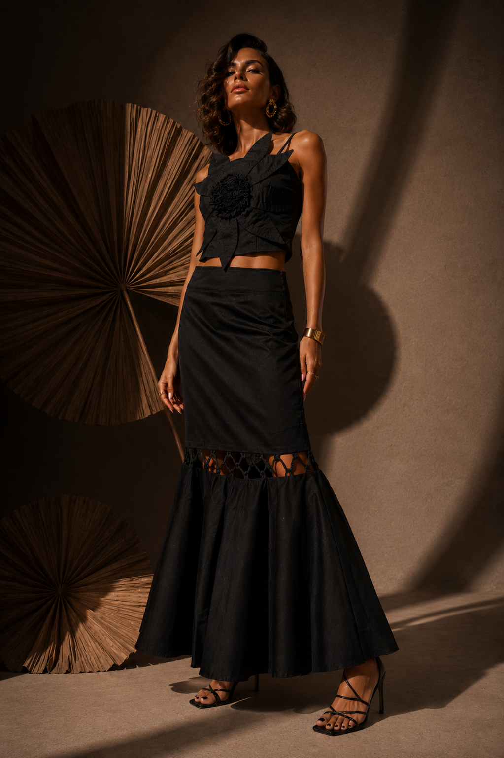 Falda Aguadas Negro
