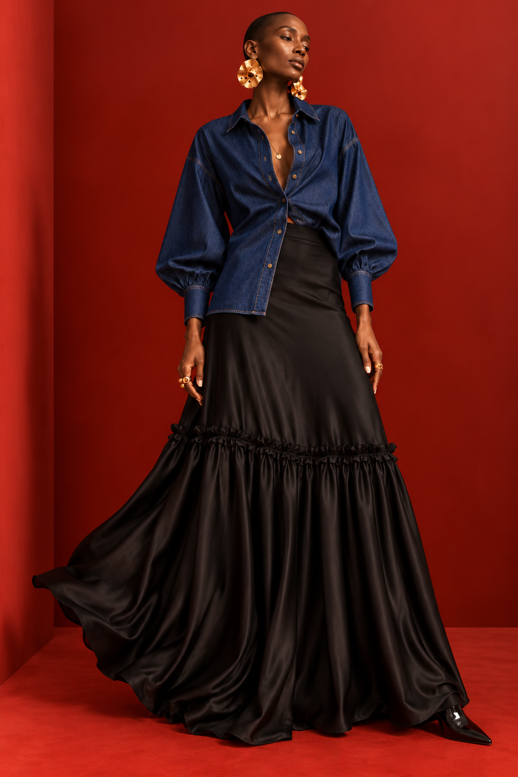 Blusa Shak denim