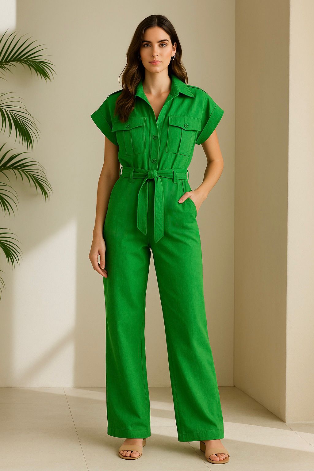 Enterizo Cargo Verde