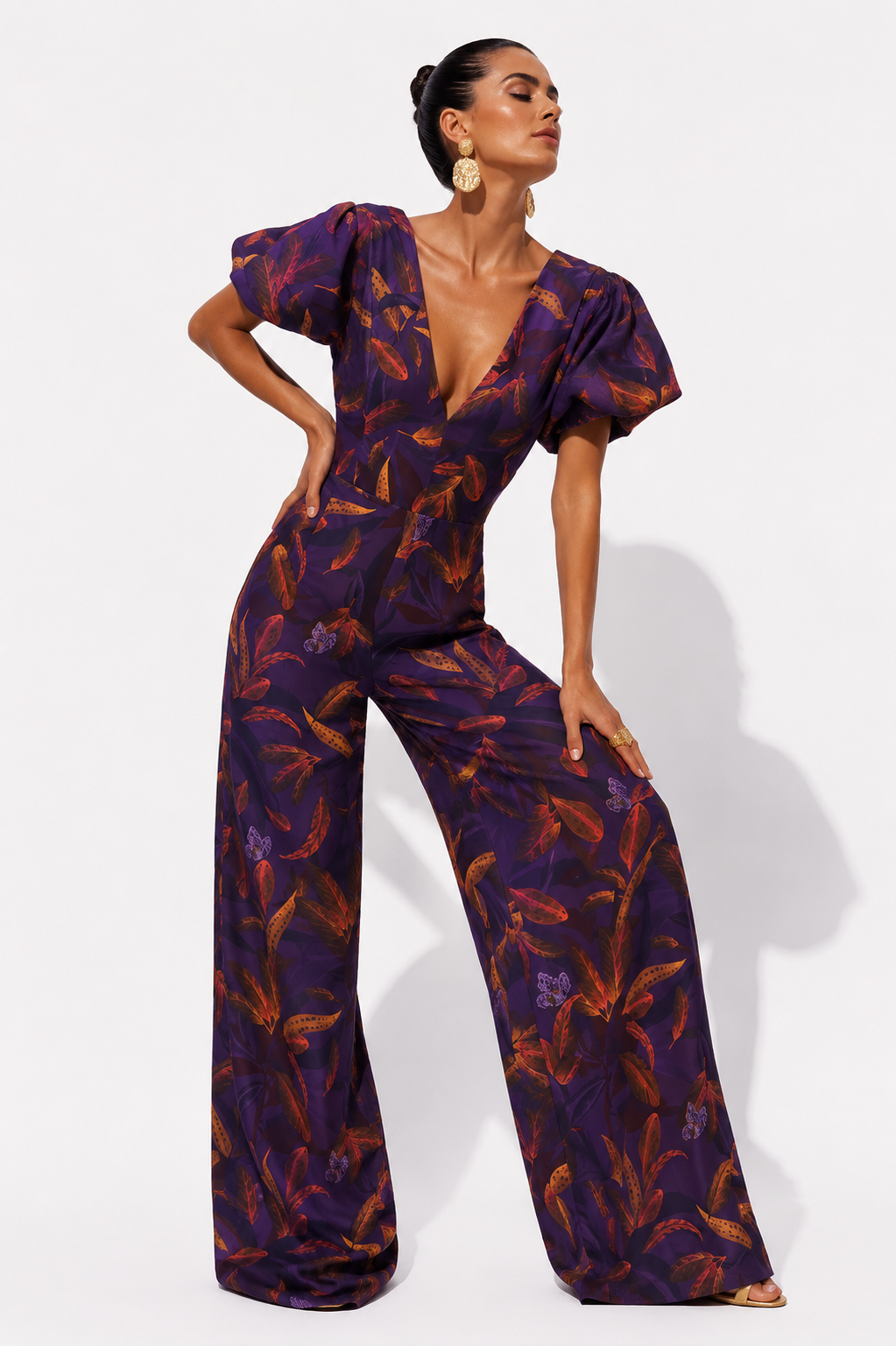 Enterizo Malva Estampado Multi Morado