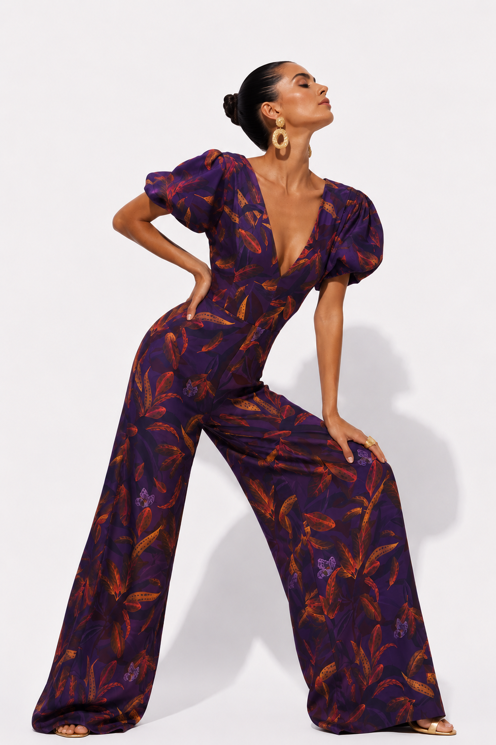 Enterizo Malva Estampado Multi Morado