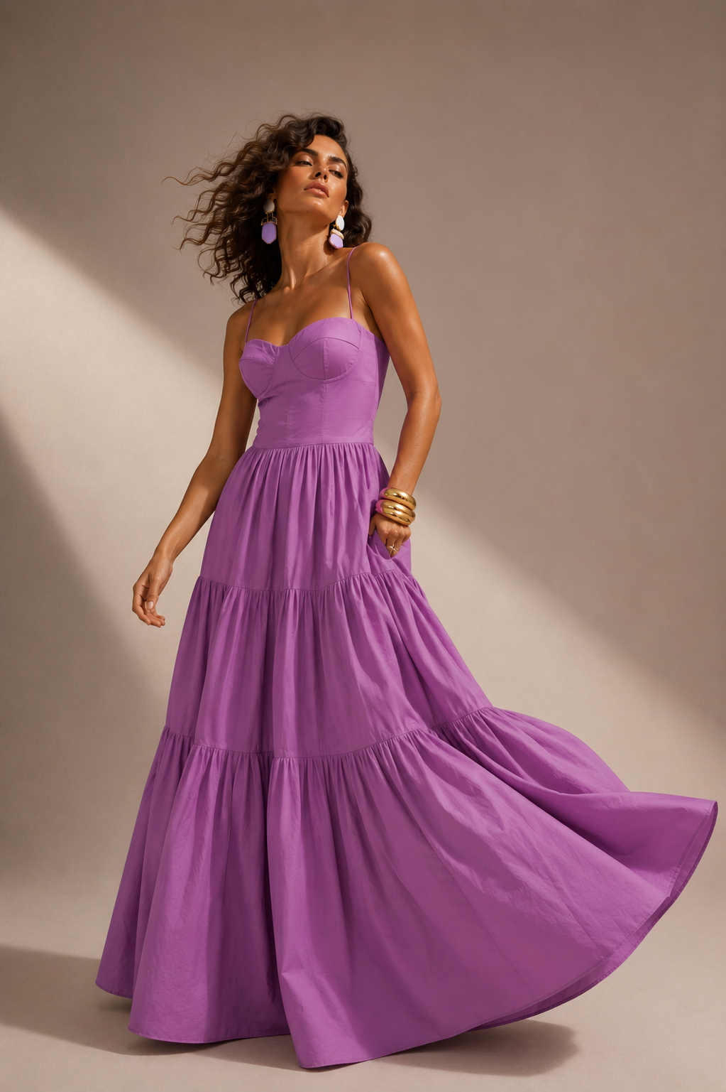 Vestido Pijao lila