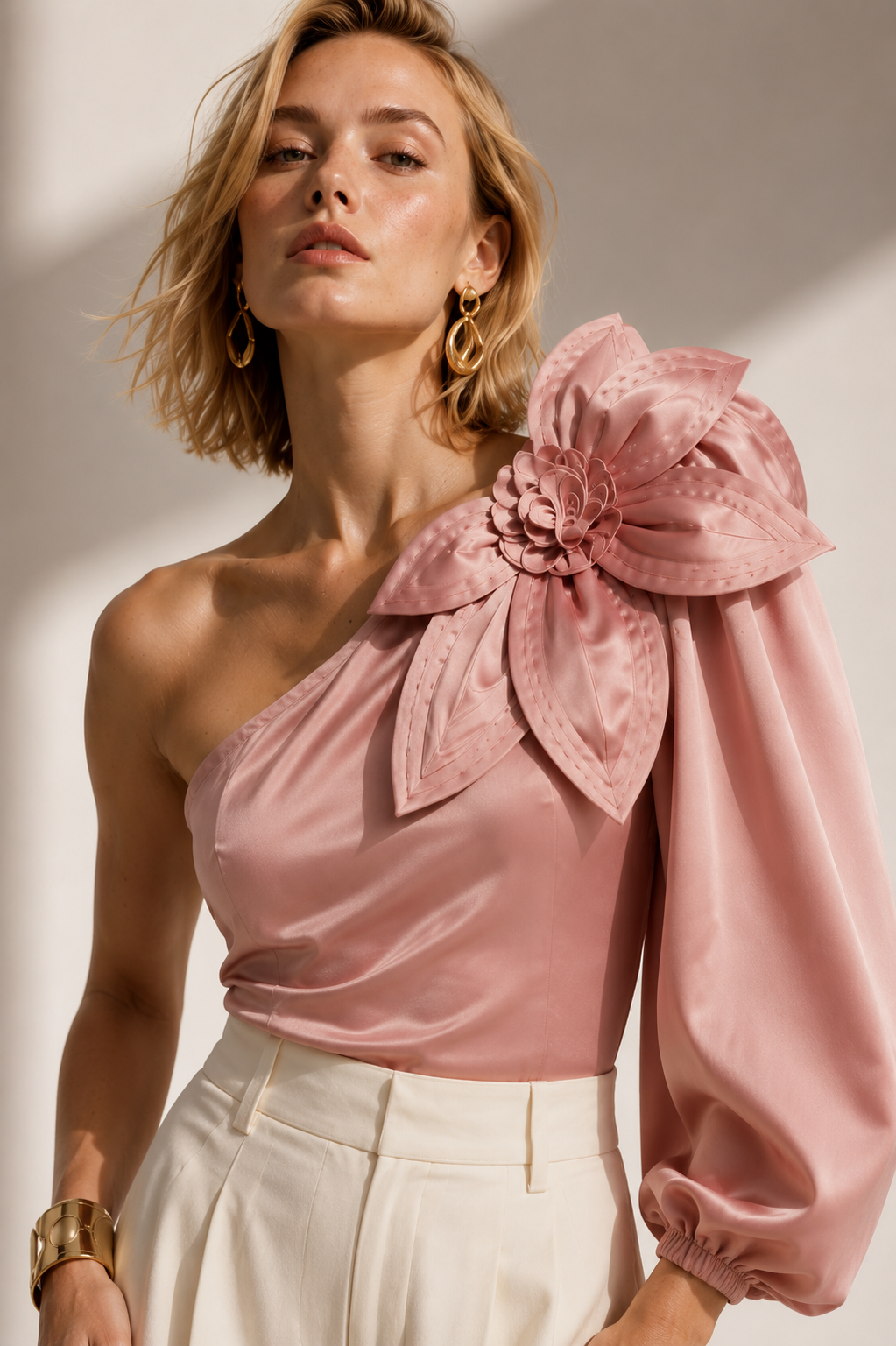 Blusa Flouren palo de rosa