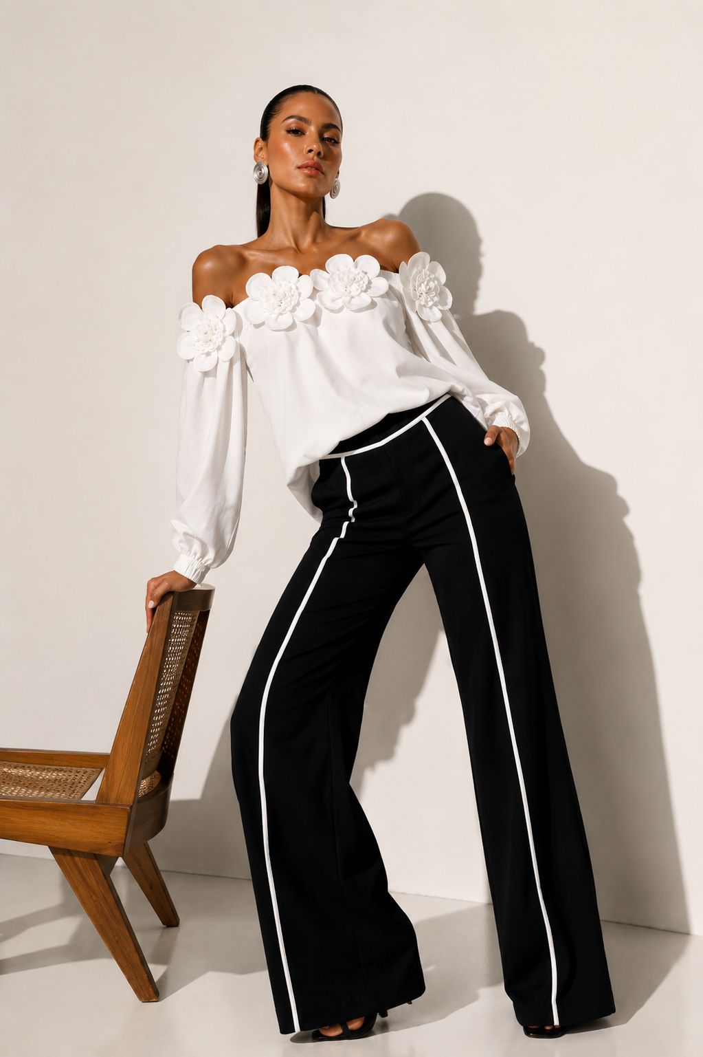 Blusa Magnoleah blanca