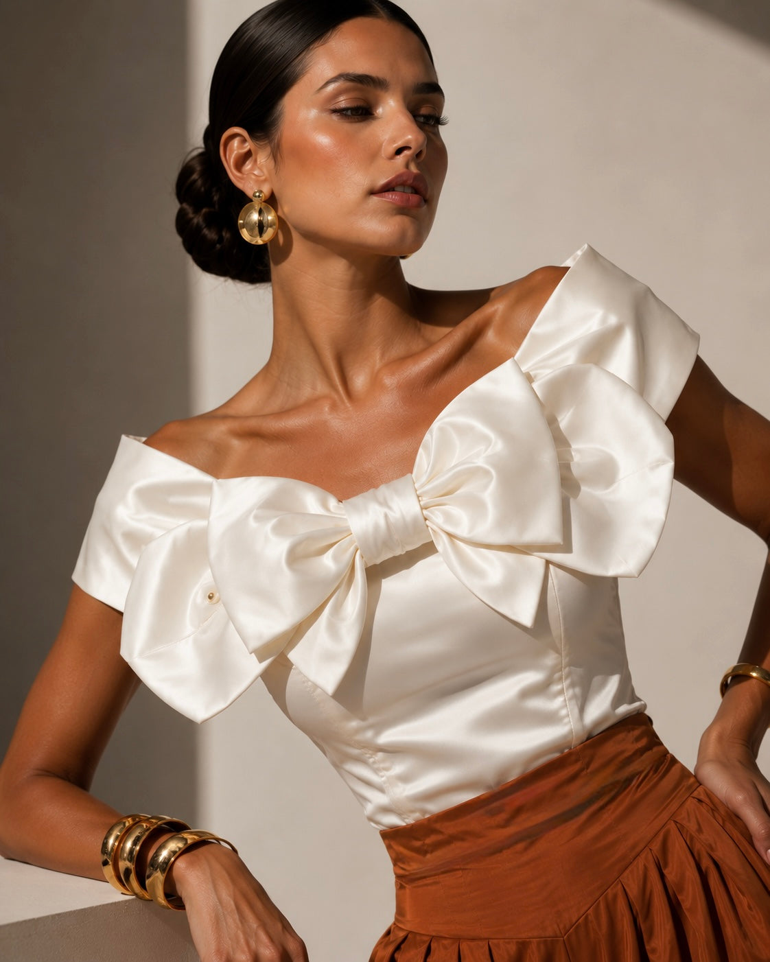 Blusa Marianela blanco off white