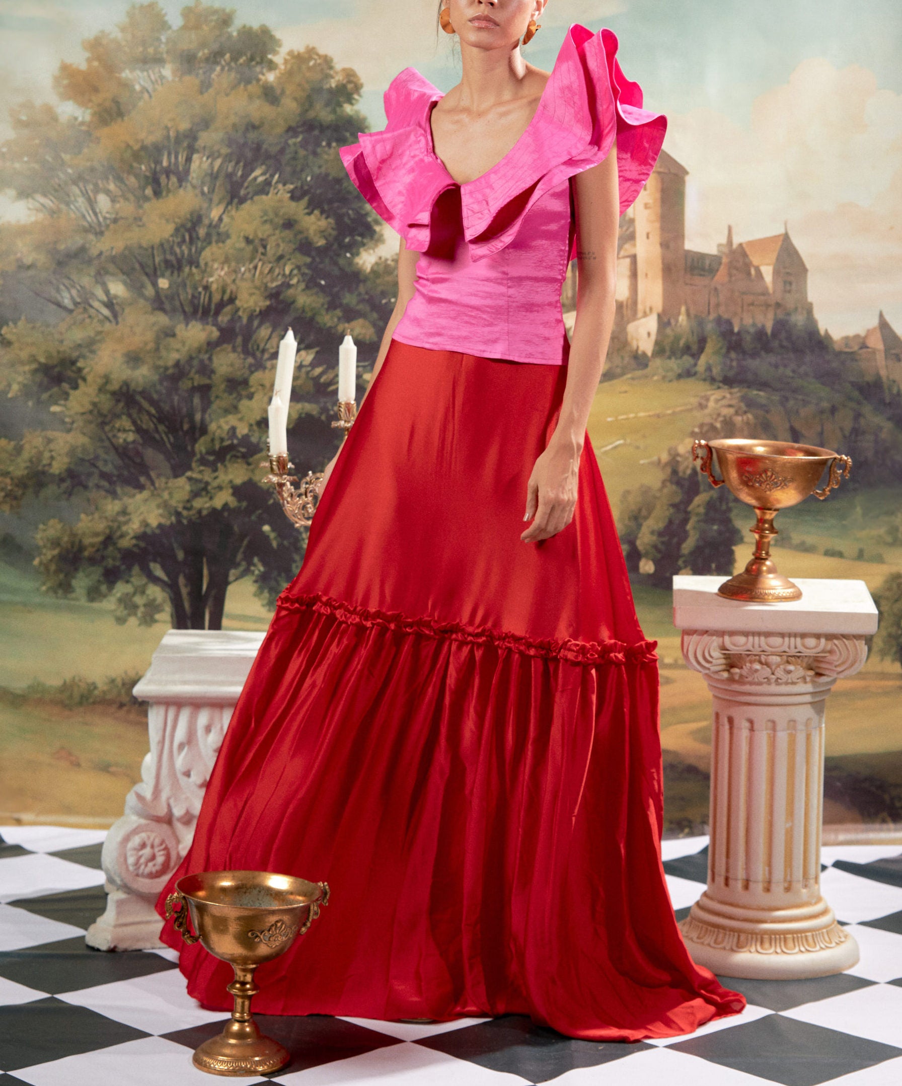 Falda Princee Rojo