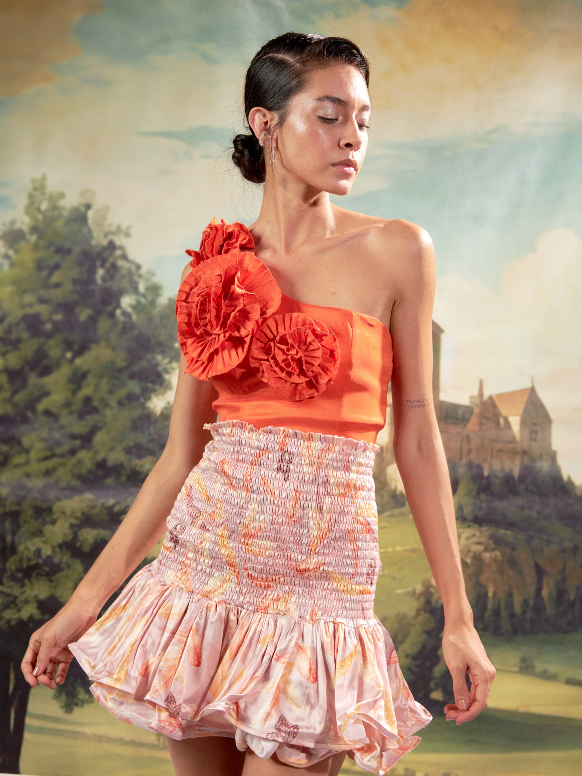 Blusa Martiz Naranja