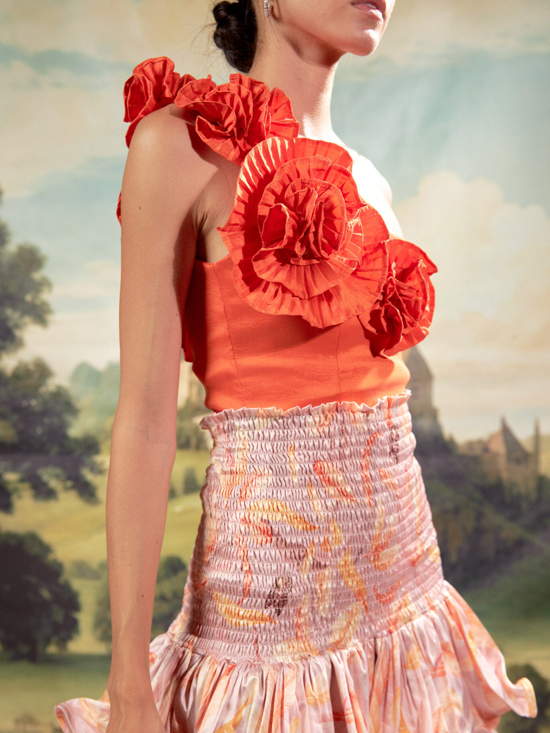 Blusa Martiz Naranja