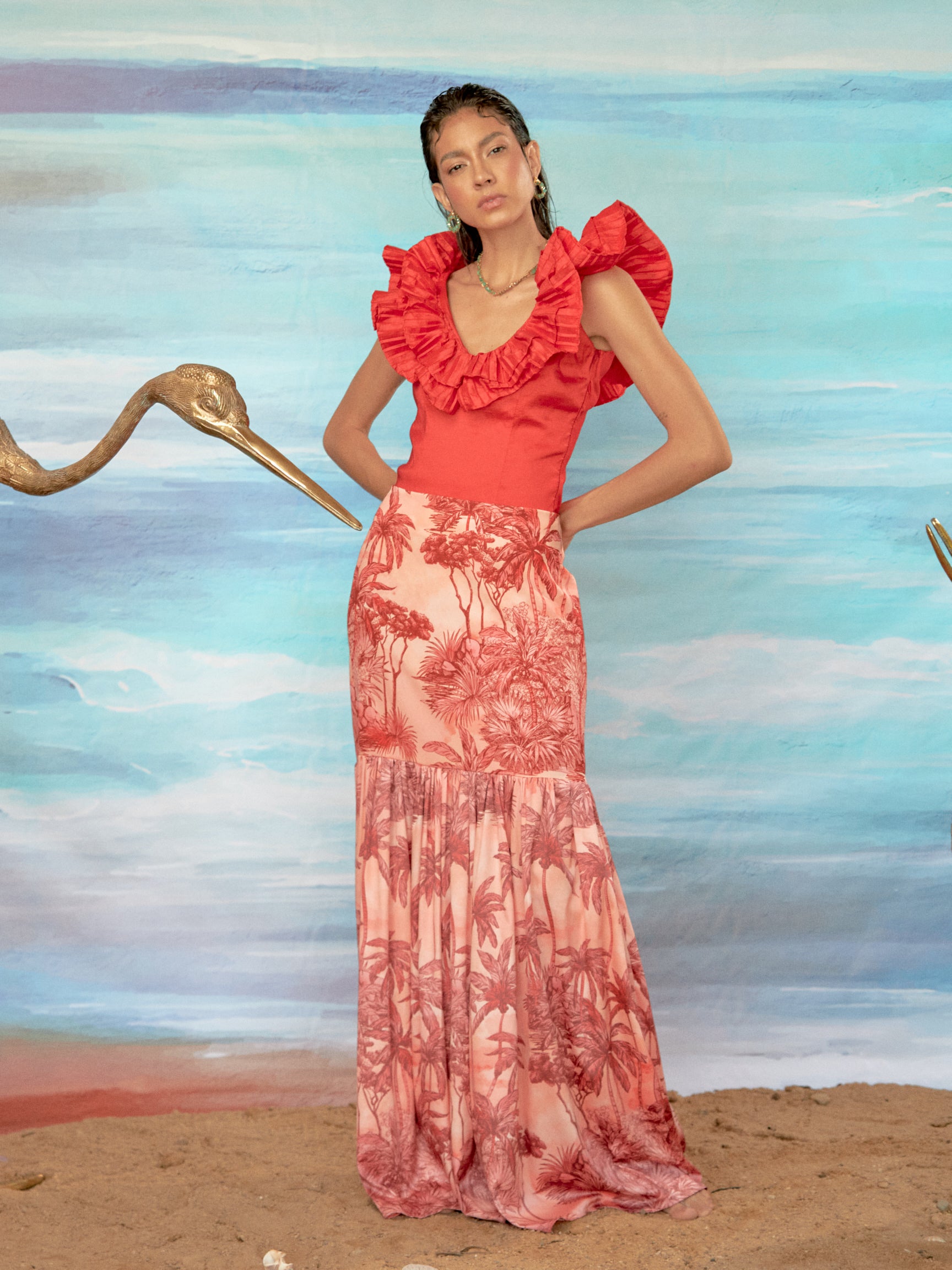 Blusa Diamantina Roja