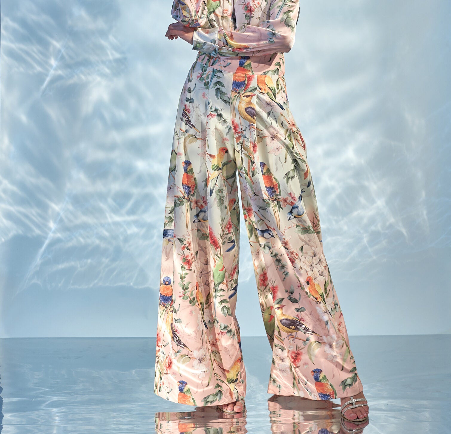 Pantalón Naty Ii Estampado Pájaros Dégrade