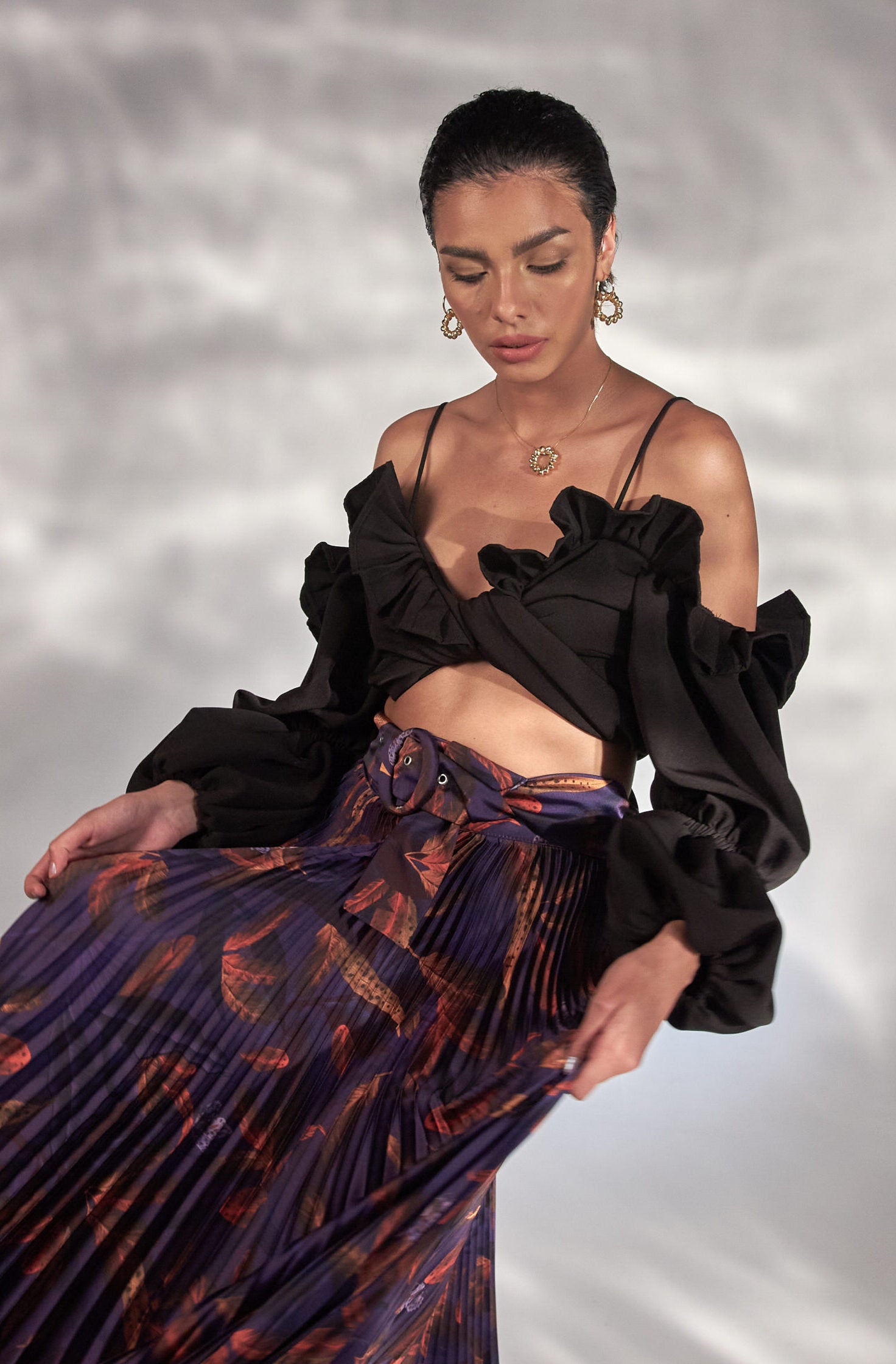 Crop Top Tuck Negro