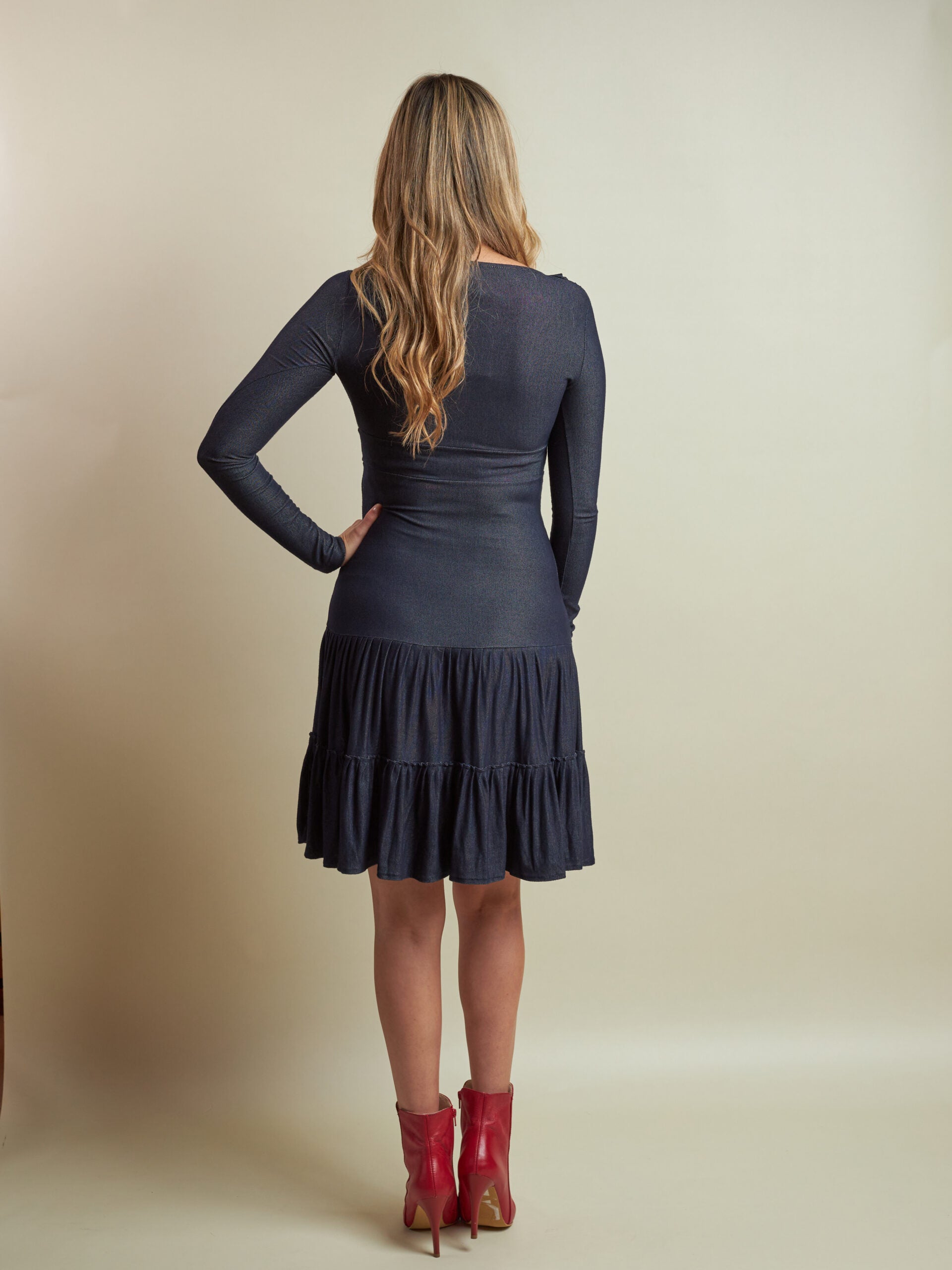 Vestido Jessica Azul Oscuro