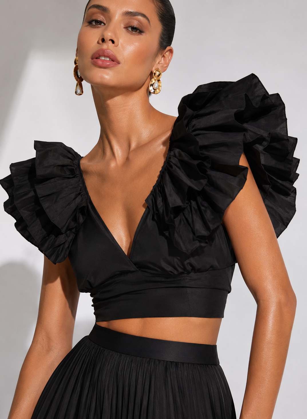 Crop Top Nao Negro