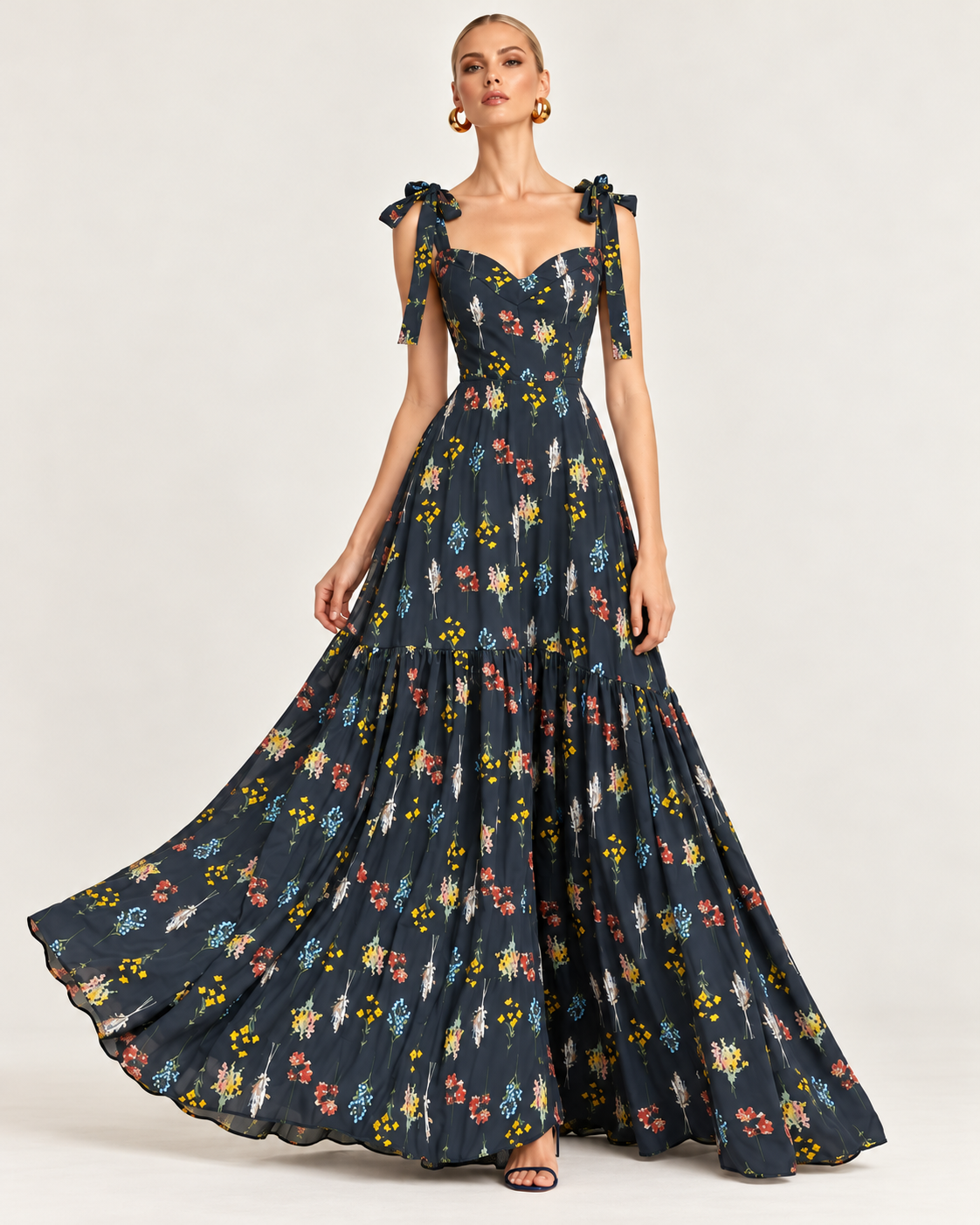 Vestido Team Azul Estampado